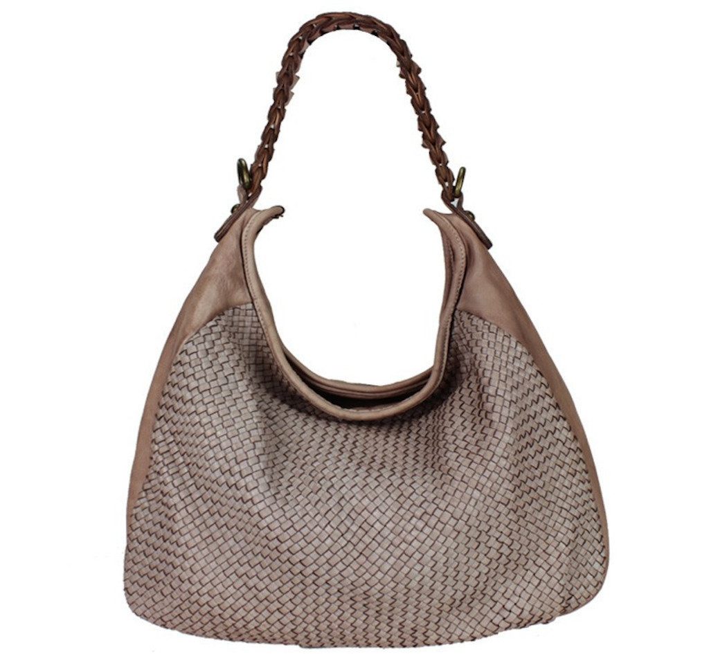 Schultertasche Manja Italy Designer Damen Handtasche Umhängetasche Tasche