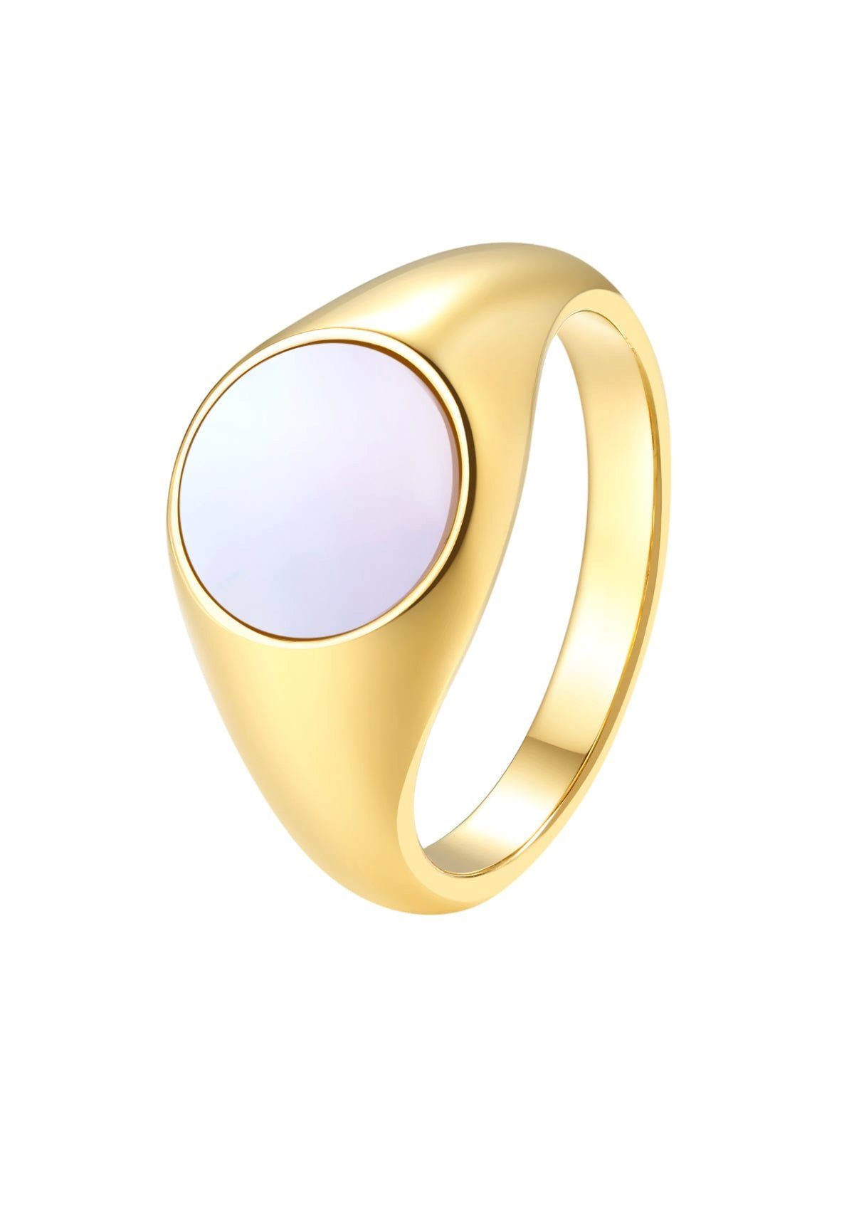 Hey Happiness Fingerring Muschel Siegelring Rund günstig online kaufen