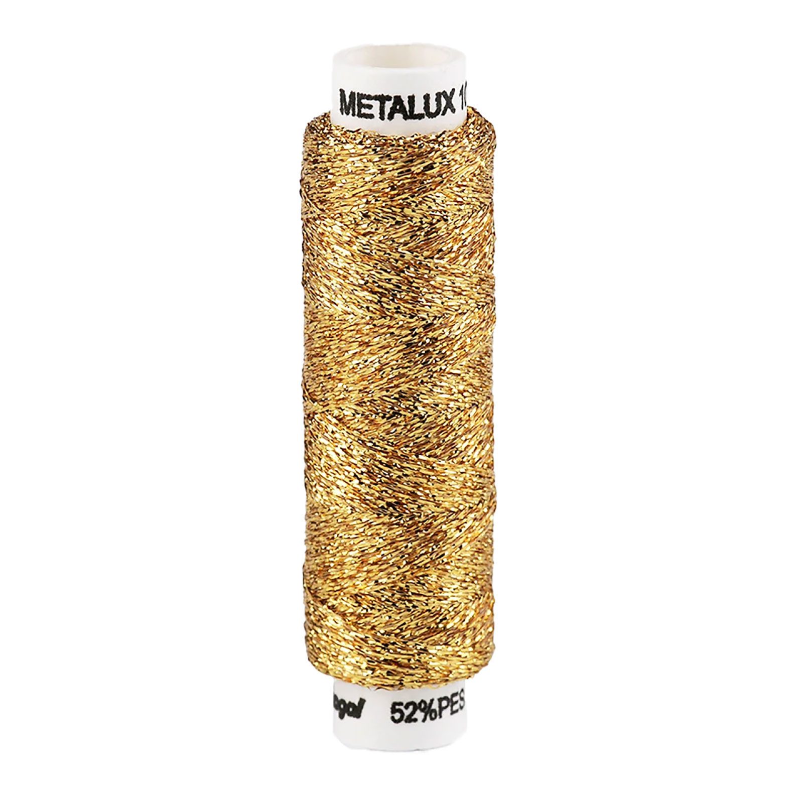 maDDma 100m / 1 Spule Metallgarn Nähgarn metallic Faden Effekt Applikation Nähgarn, 100 m, gold