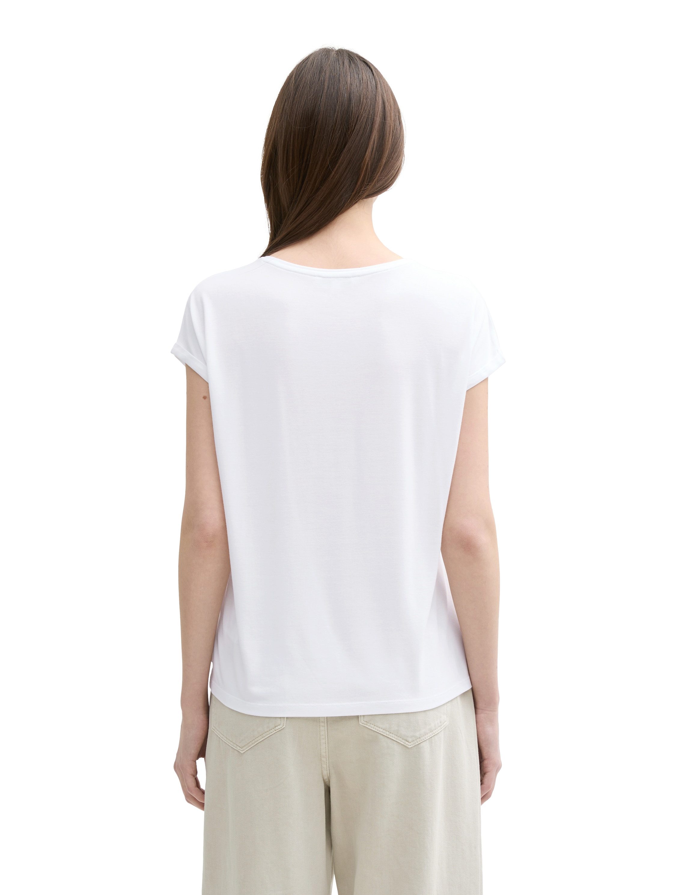 TOM TAILOR Denim T-Shirt mit Rundhalsausschnitt günstig online kaufen