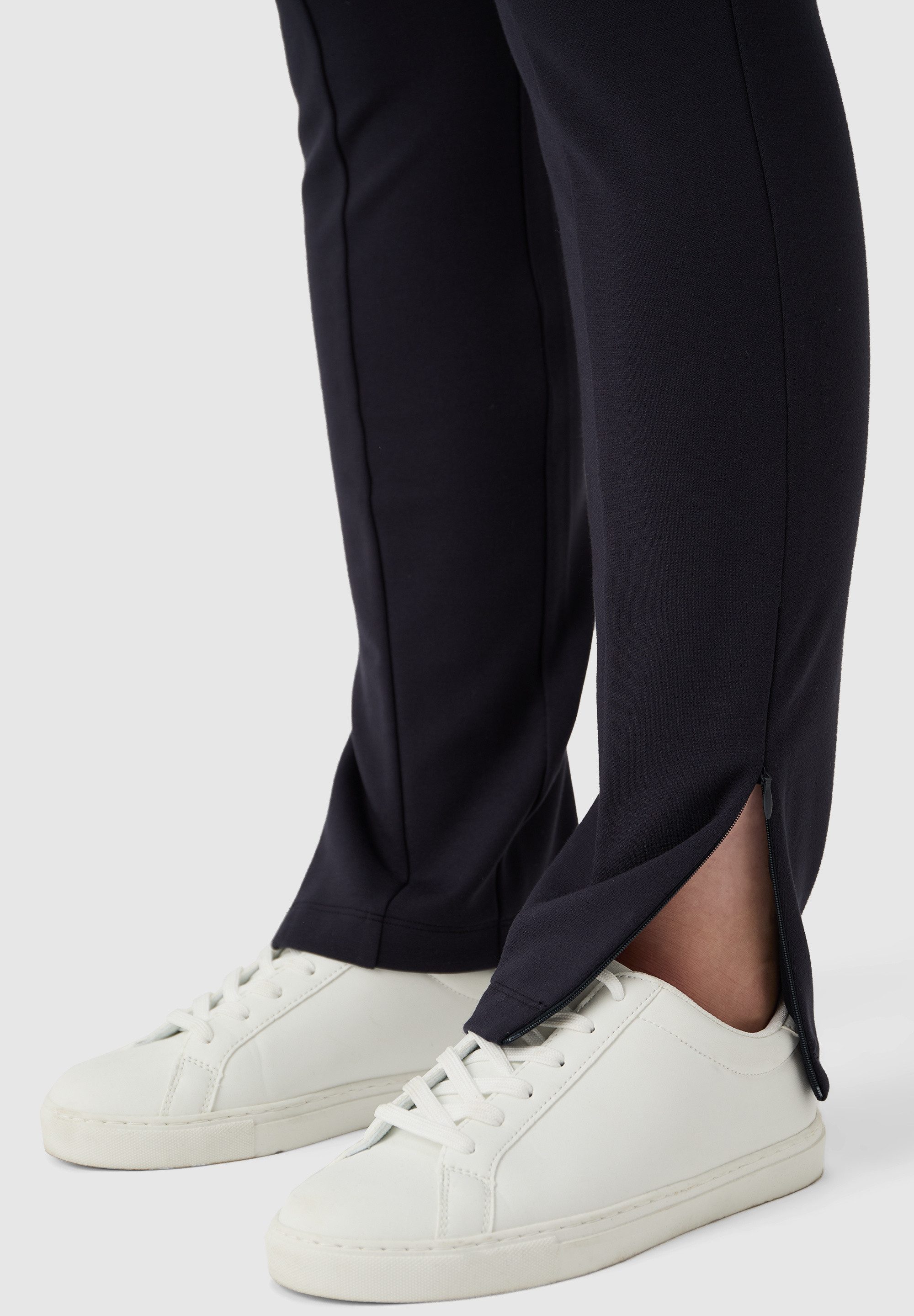 Les Lunes Leggings Zoola verdeckter Gummizug im Bund, unsichtbare Reißverschlüsse am Beinsaum