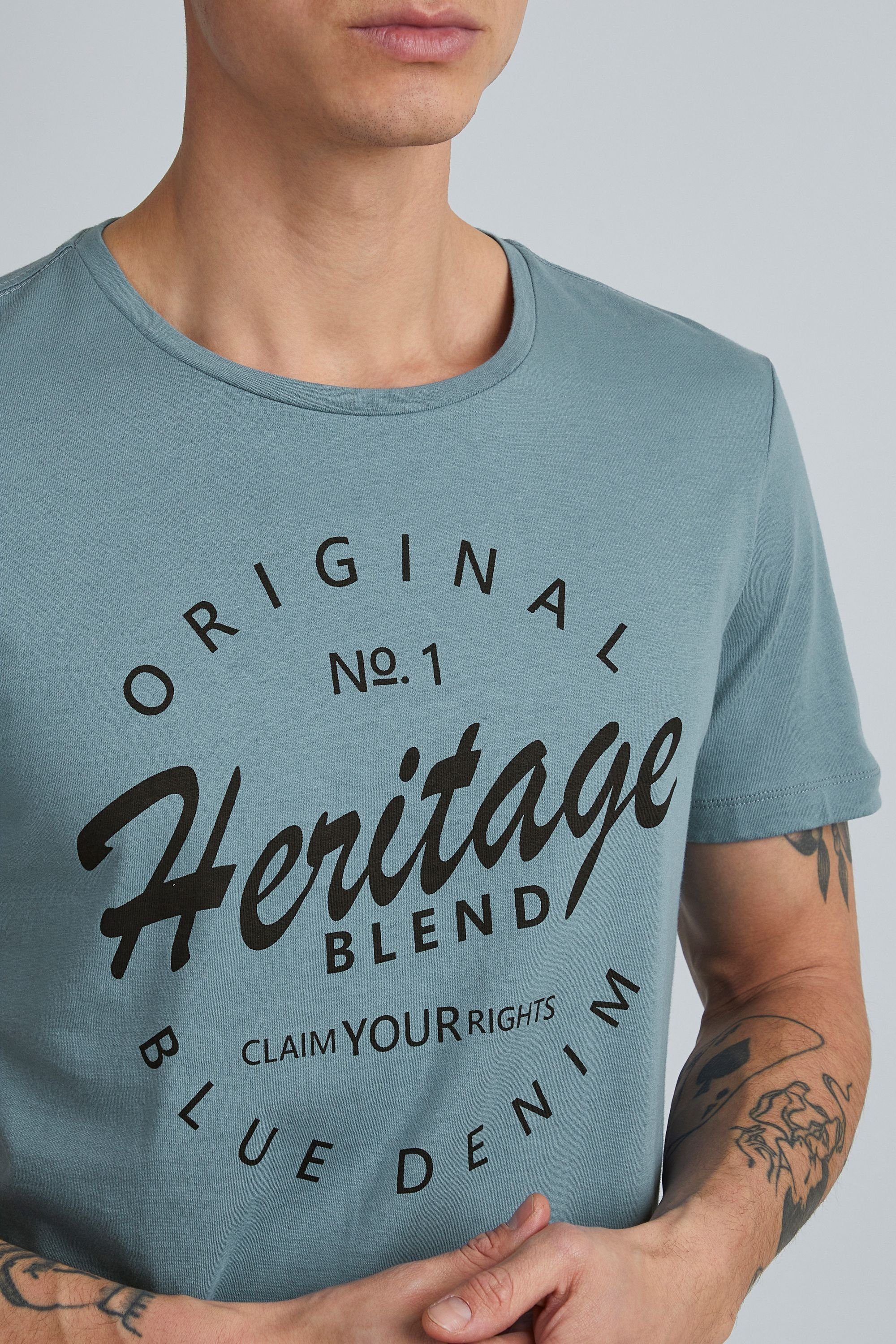 Blend T-Shirt BHAbraham (1-tlg) Klassisches T-Shirt mit Rundhalsausschnitt