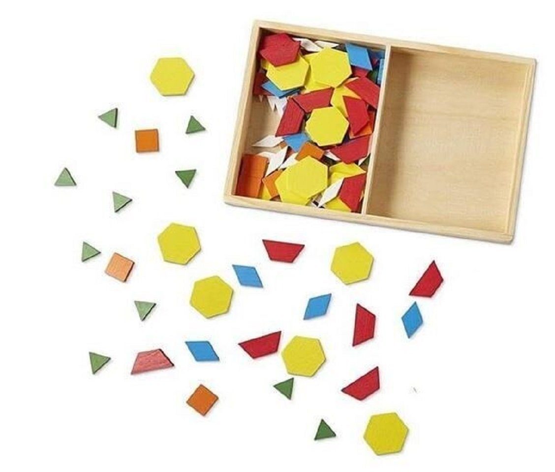 Melissa & Doug Lernspielzeug Kinder, Blocks Und Brettchen mit Vorlagen Mosaik Designvorlagen