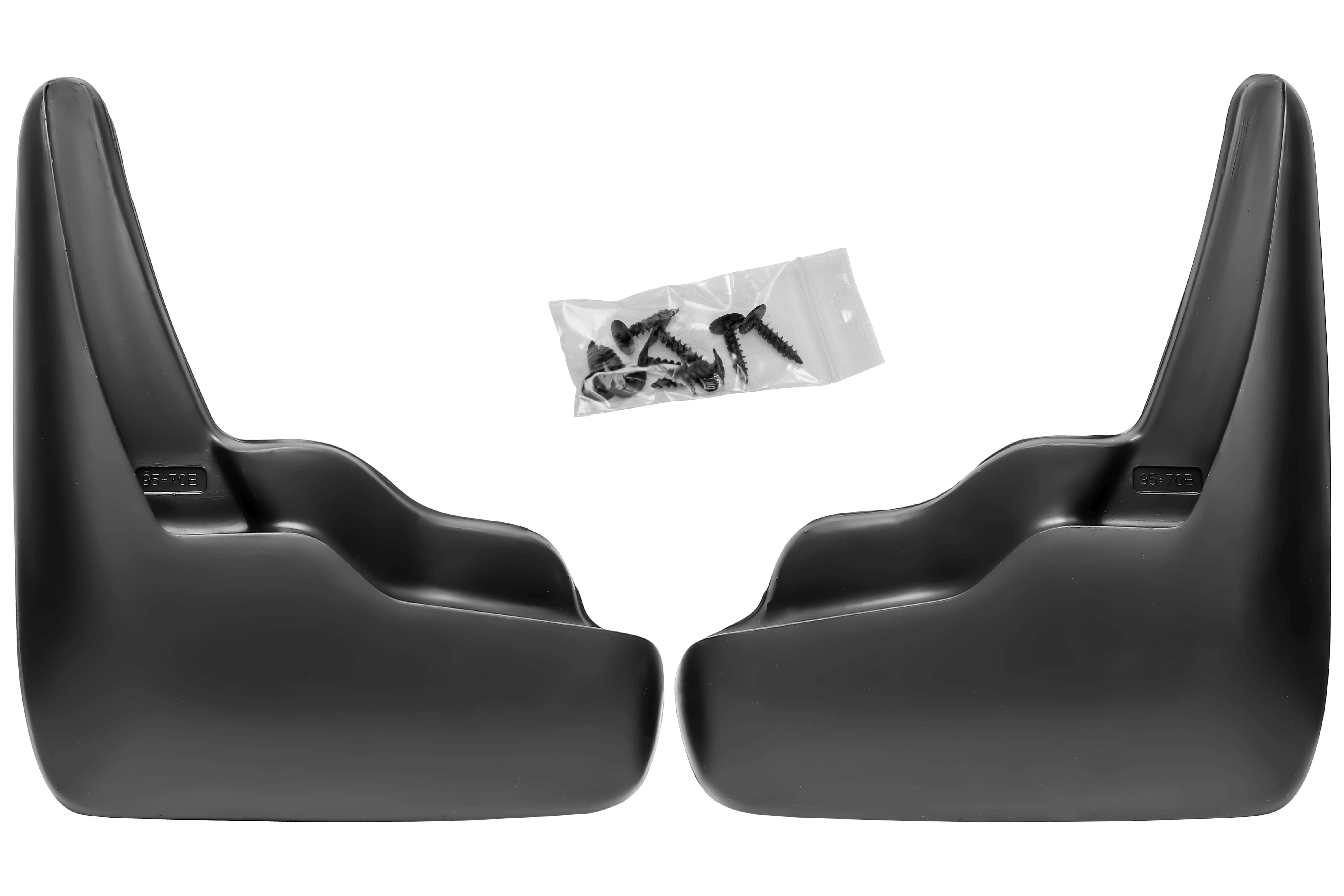 RECAMBO Kfz-Schmutzfänger Set hinten für VW Touareg III, Typ CR7, ab 2018, passgenau, 2-tlg., Spritzschutz, TPE - Kunststoff-Gummi, Flexibel, stoß-und bruchfest