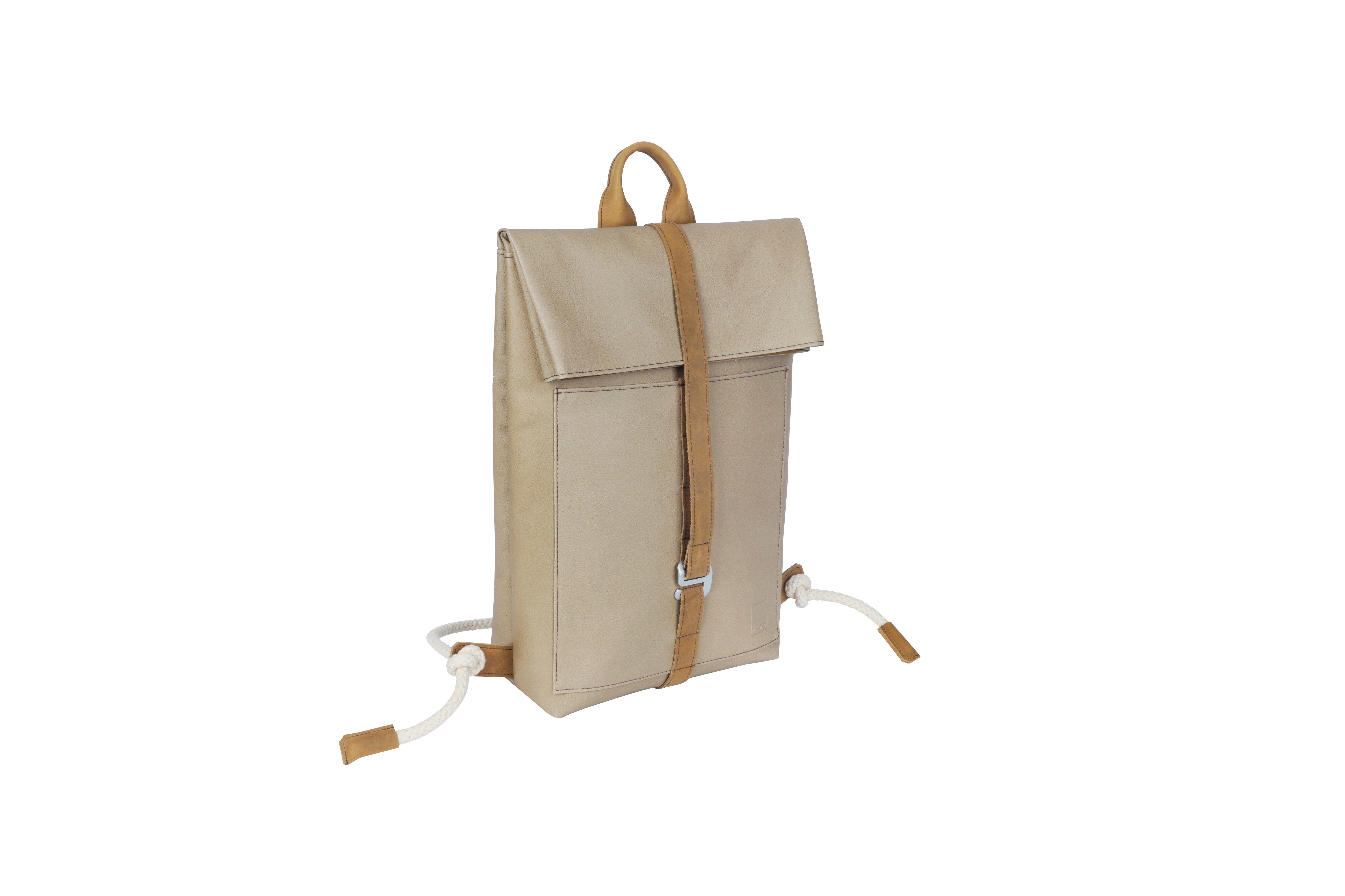 TimeTEX Laptoprucksack TimeTEX Lehrer-Rucksack "Sacci Pure" aus Apfelleder