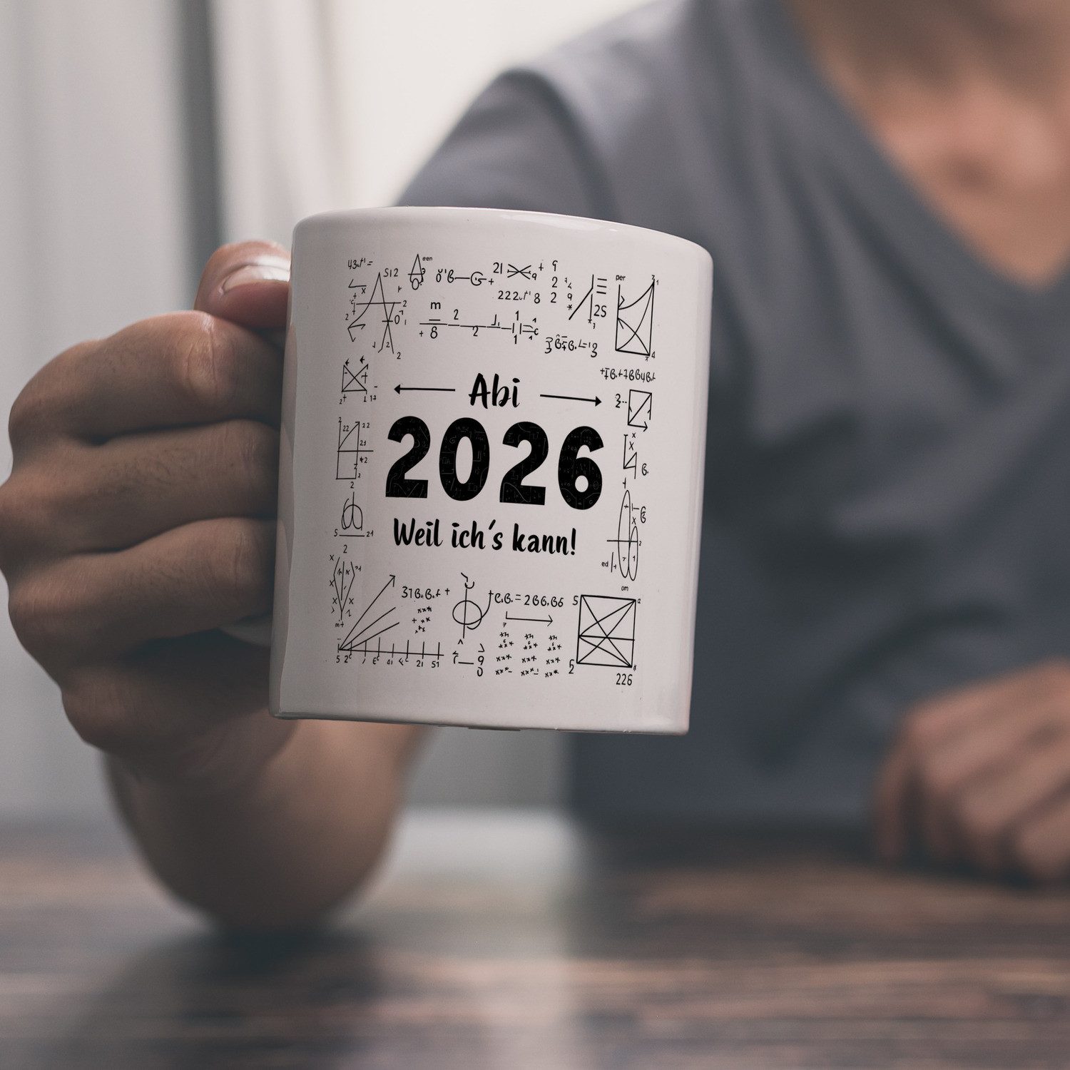 speecheese Tasse Abi 2026 weil ich es kann Kaffeebecher für Abschluss