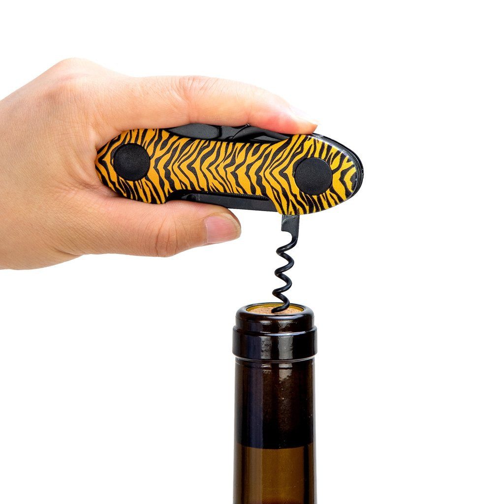 Munkees Universalmesser Taschenmesser Tiger 15 Funktionen mit Schlüsselring, Edelstahl, (Einzelartikel, 1 St), 15 Funktionen, Multifunktionswerkzeug, Schlüsselring