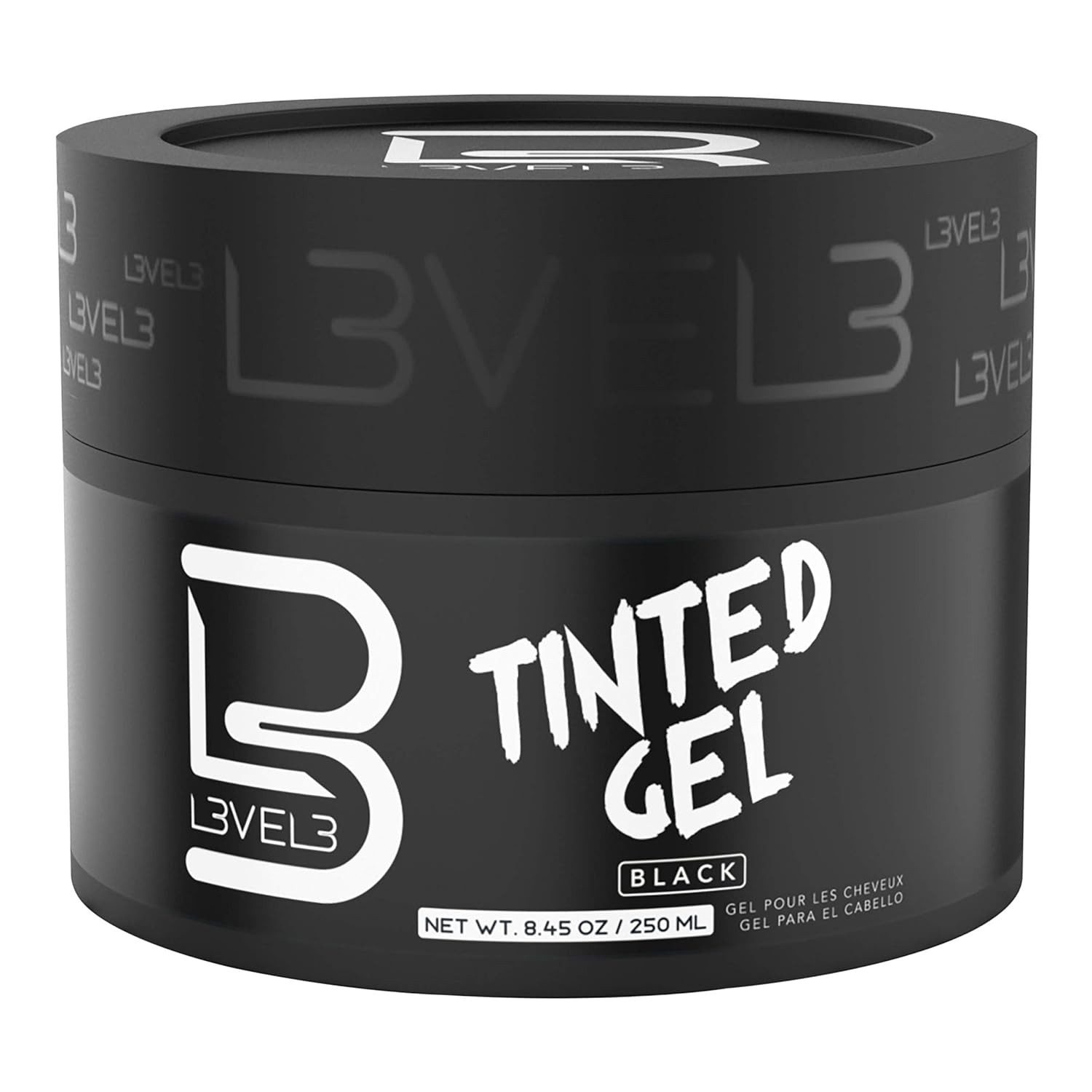 L3VEL3™ Distribution and Corporate Haargel L3VEL3 Tinted Gel Schwarz 250ml – Grauhaarabdeckung & Stylinggel