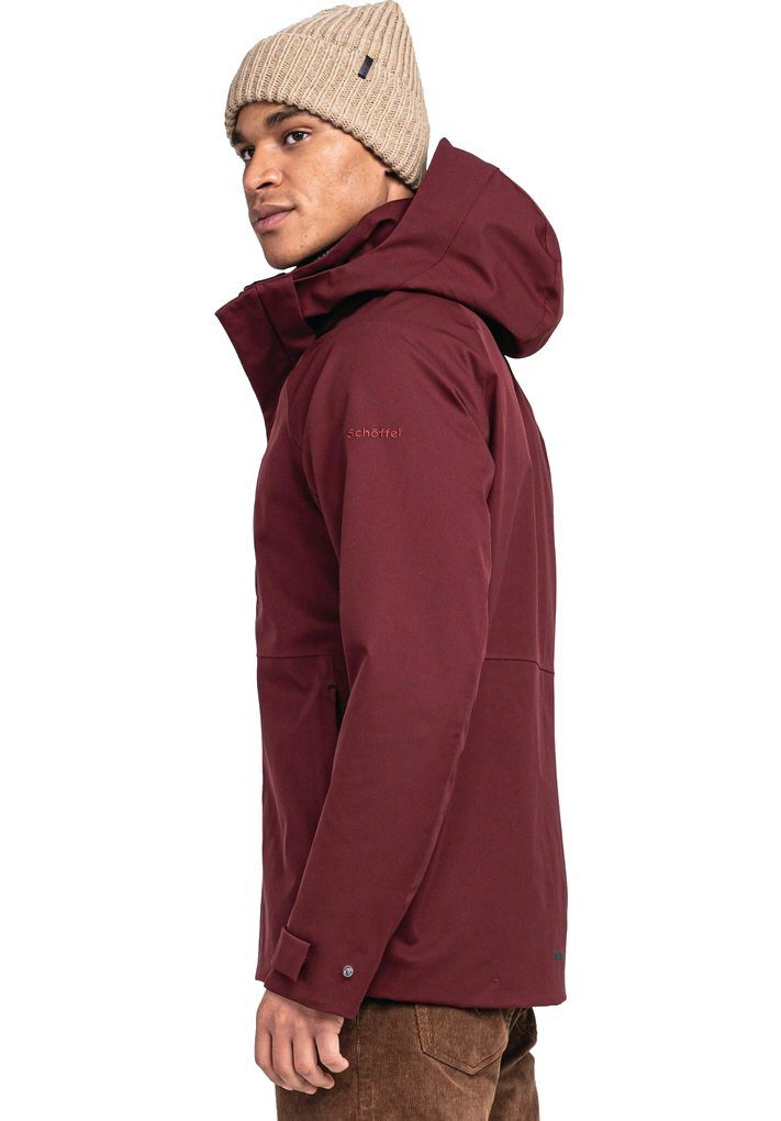 Schöffel Winterjacke ZipIn Toledo (wasserdicht, winddicht, atmungsaktiv) weinrot Herren