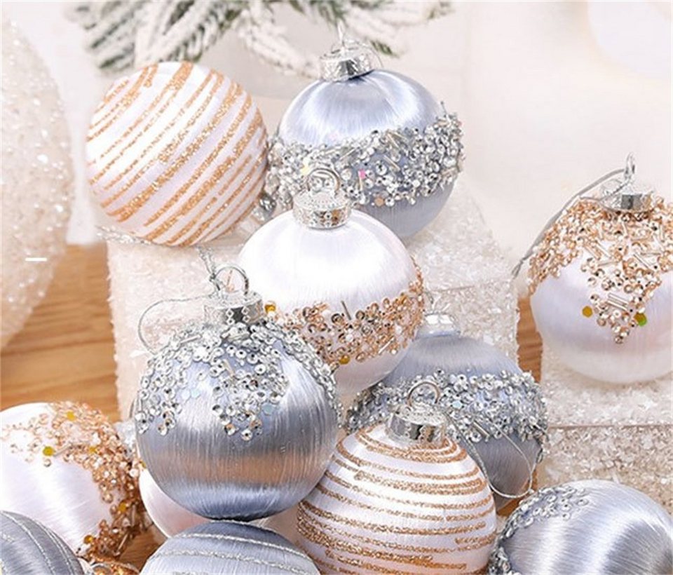 Dekorative Weihnachtsbaumkugel Christbaumschmuck Kugeln, Schöne  Weihnachtskugeln set, Mehrweg (6 St), Für Weihnachtlichen Partys  Dekoratvie, Bruchsicher Mehrweg