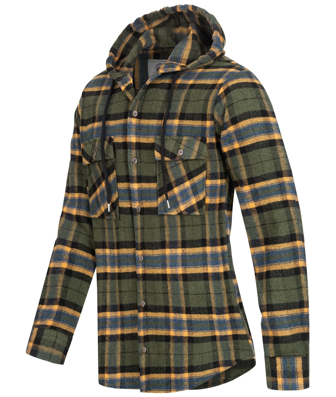 Rock Creek Flanellhemd Herren Hemd Flanellhemd mit Kapuze H-257 günstig online kaufen