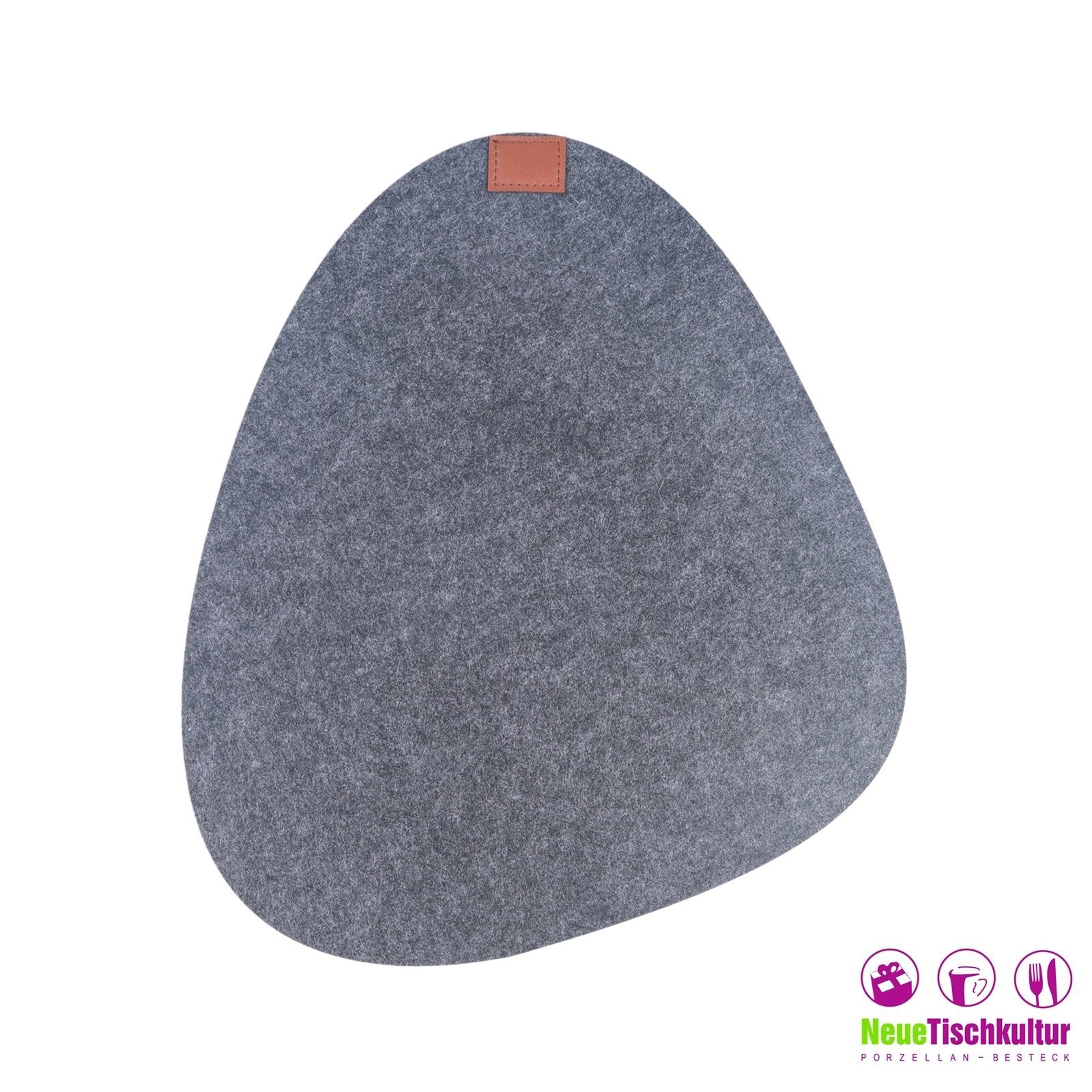 Neuetischkultur Platzset Platzset 4-teilig Filz oval, (Set, 4-St., 4 Platzs günstig online kaufen