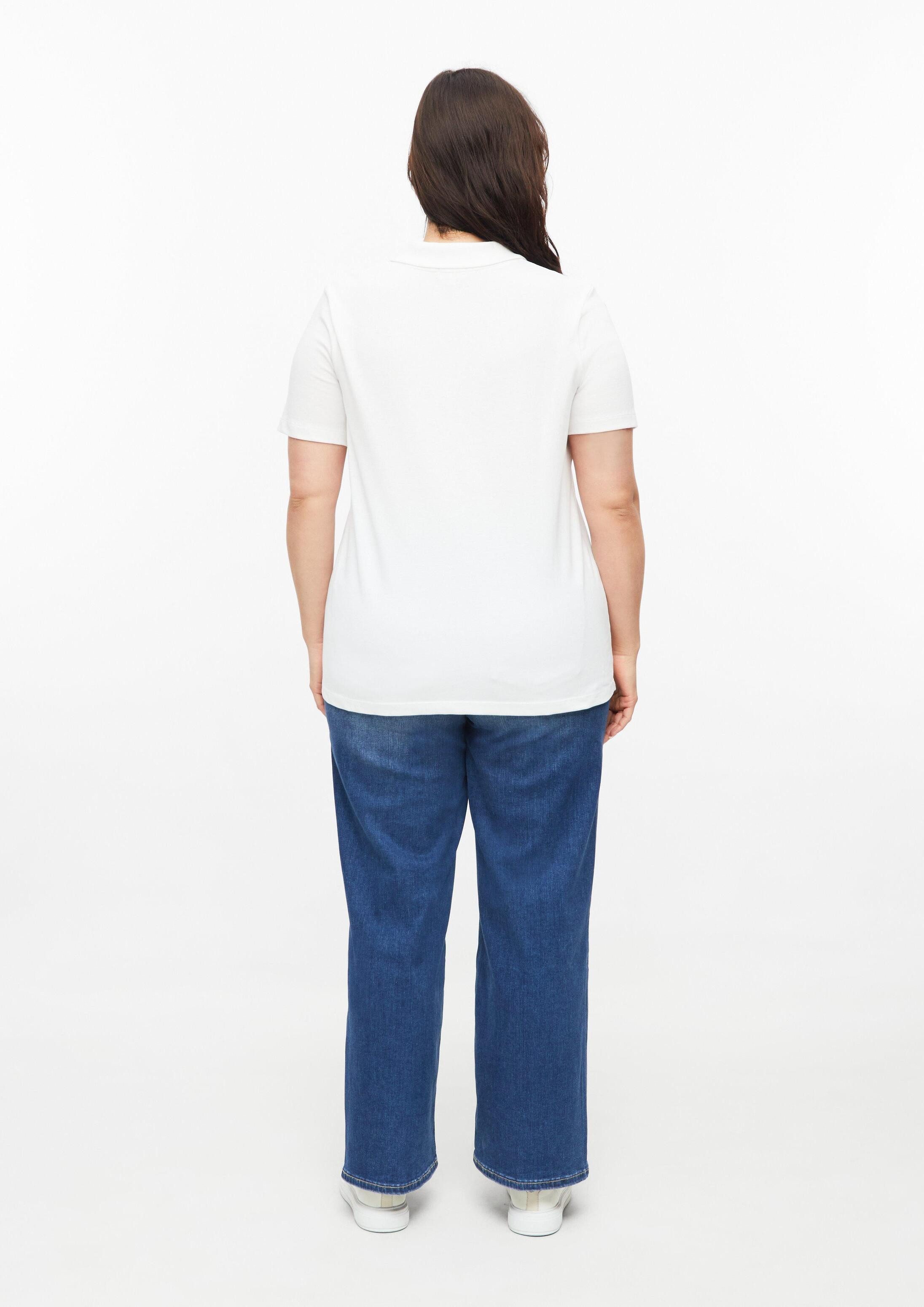 s.Oliver Kurzarmshirt Polo-Shirt Poloshirt aus Baumwollpiqué