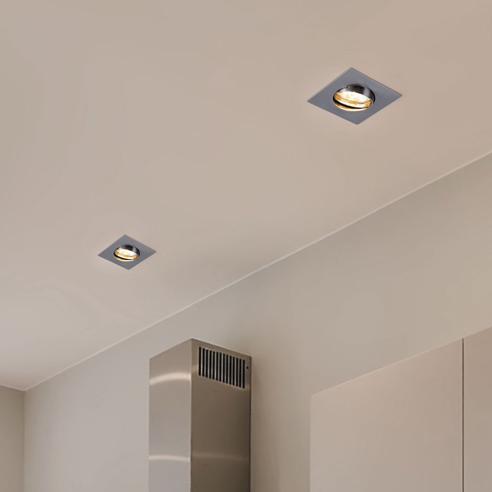 Einbaustrahler verbaut, Warmweiß, Lampe LED fest Leuchte LED-Leuchtmittel Spot Decken LED Einbaustrahler, Wohnraum Beleuchtung Paulmann