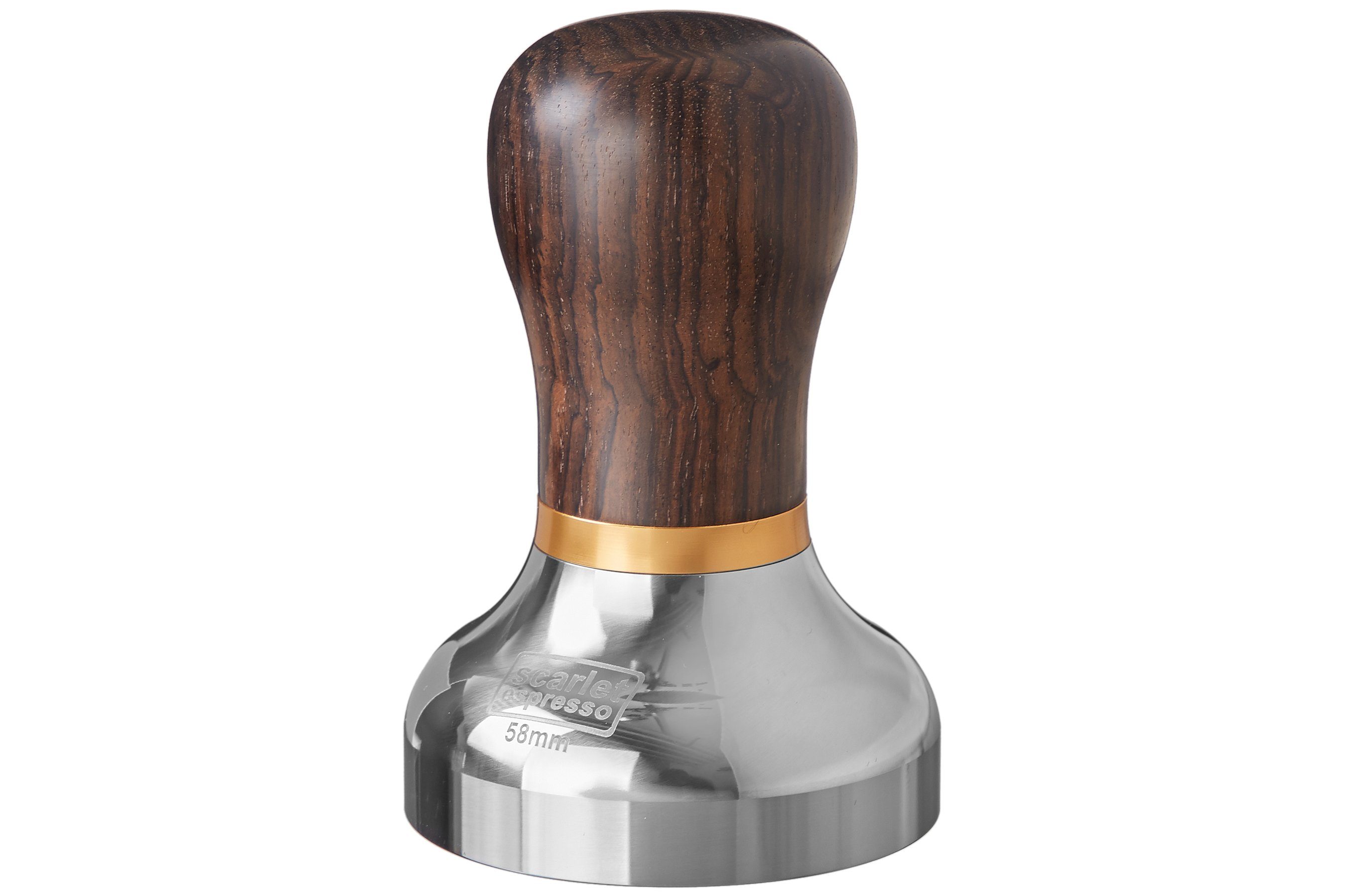 scarlet espresso Küchenmaschinen Zubehör-Set, scarlet espresso Tamper »Vittoria« Griff Edelholz mutligrößen Barista