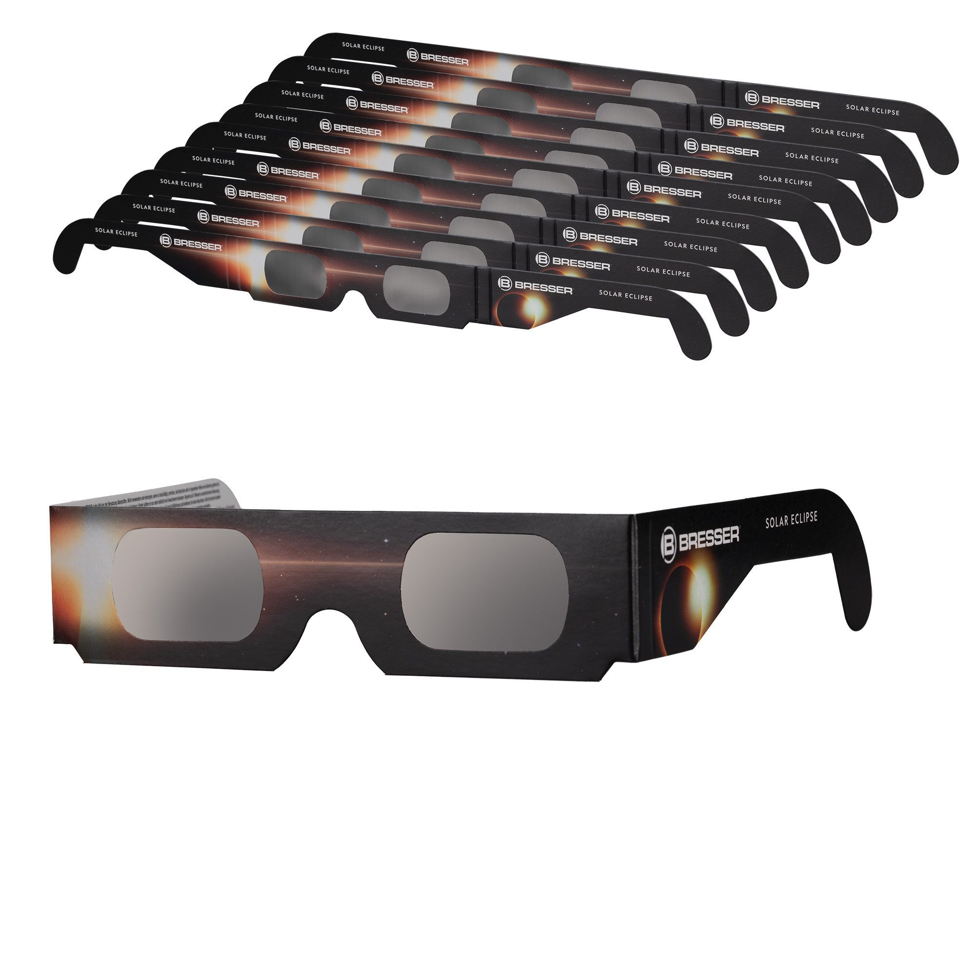 BRESSER Teleskop Sonnenfinsternis-Brille Design-B (10 Stück)