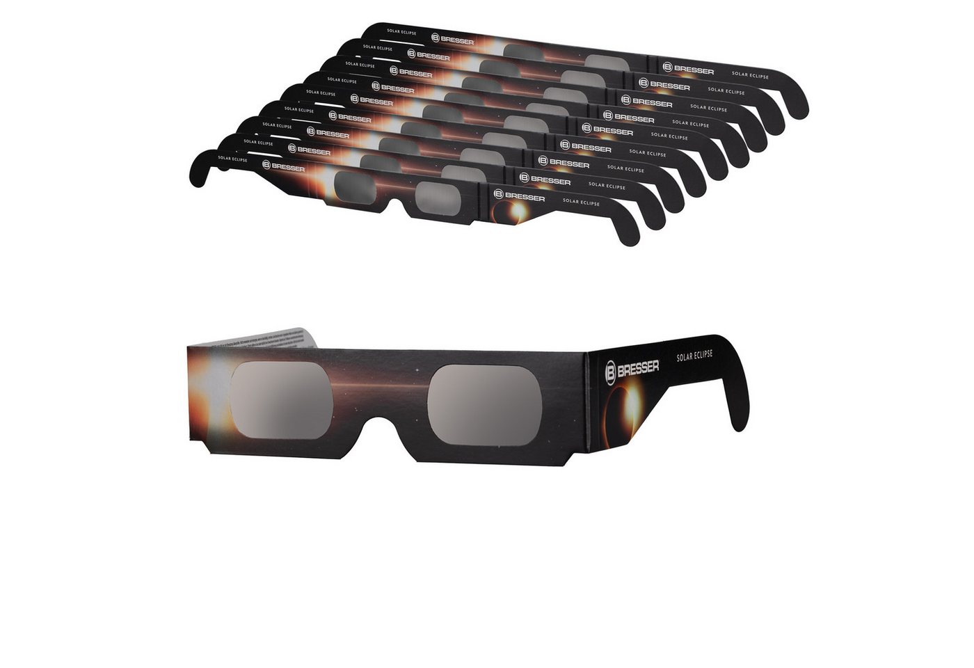 BRESSER Teleskop BRESSER Sonnenfinsternis-Brille (10 Stück) - Design B