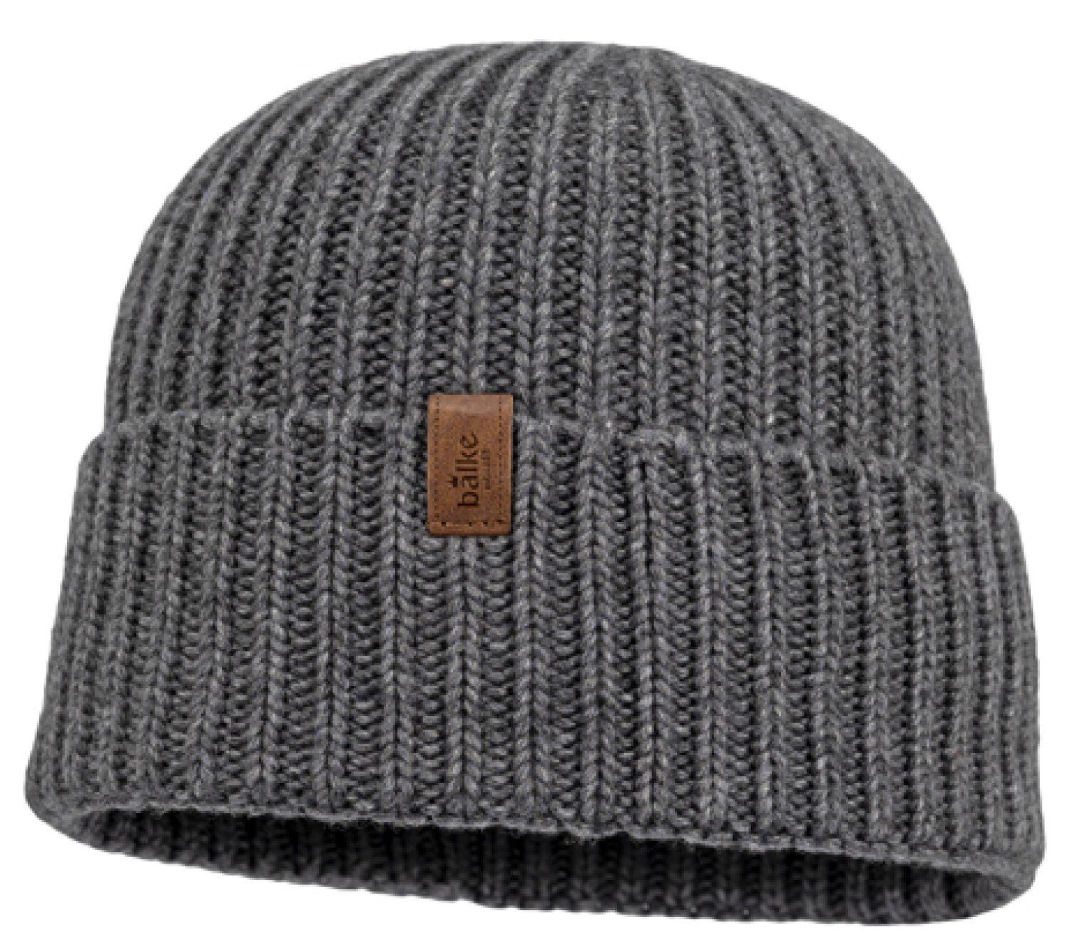 Balke Strickmütze Rollrand-Strickmütze aus Kaschmir-Woll-Mix mit Umschlag