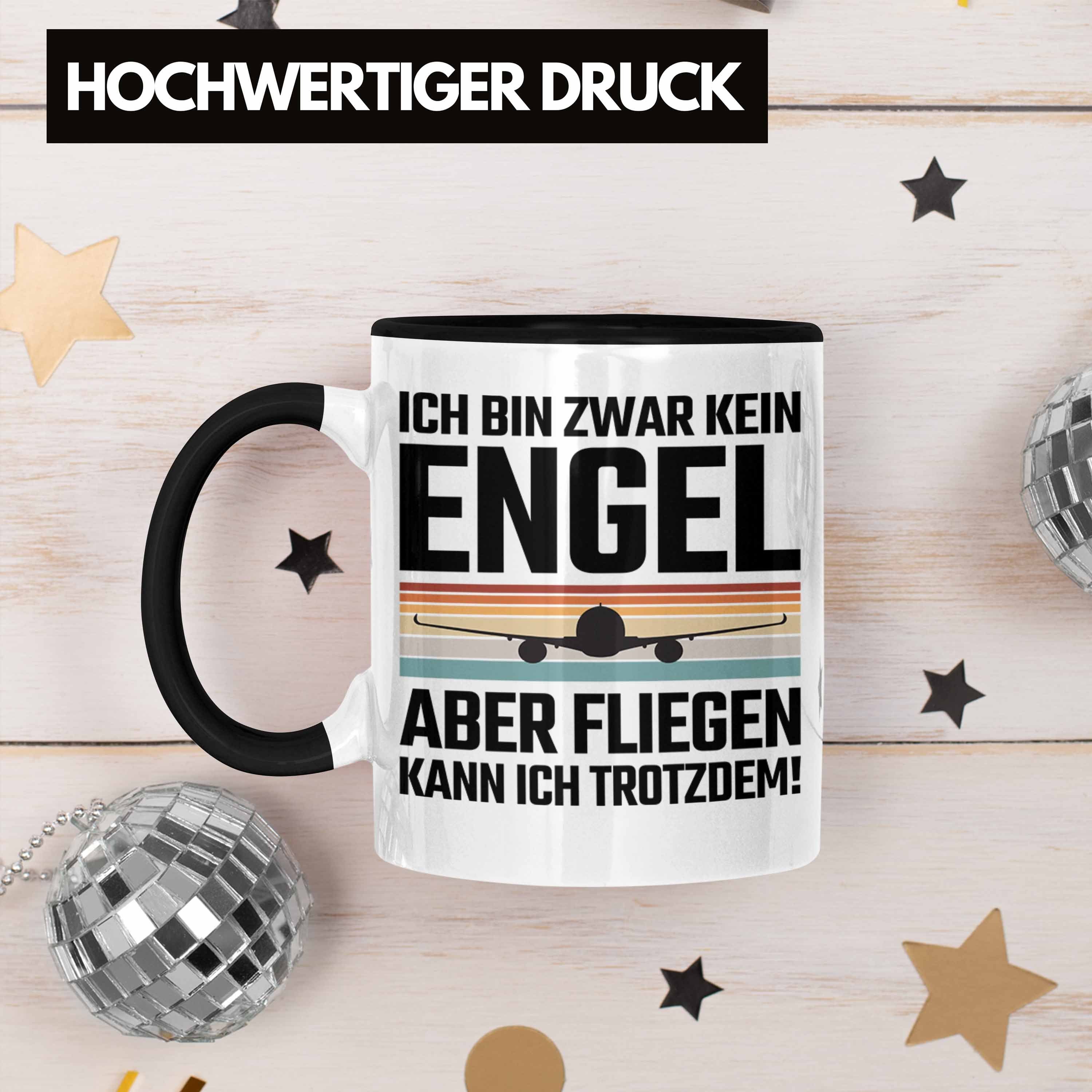 Trendation Tasse Trendation - Pilot Geschenk Tasse Flugzeug Fliegen Geschenkidee Pilote – Bild 3 von 5