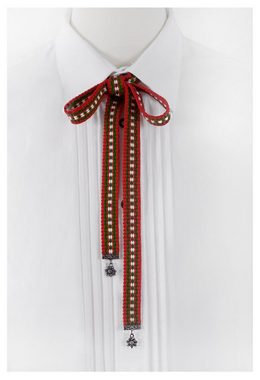 Moschen-Bayern Krawatte Trachtenband Trachtenbinder Trachtenkrawatte Krawatte Herren Blau Rot Metallschieber 100% Messing