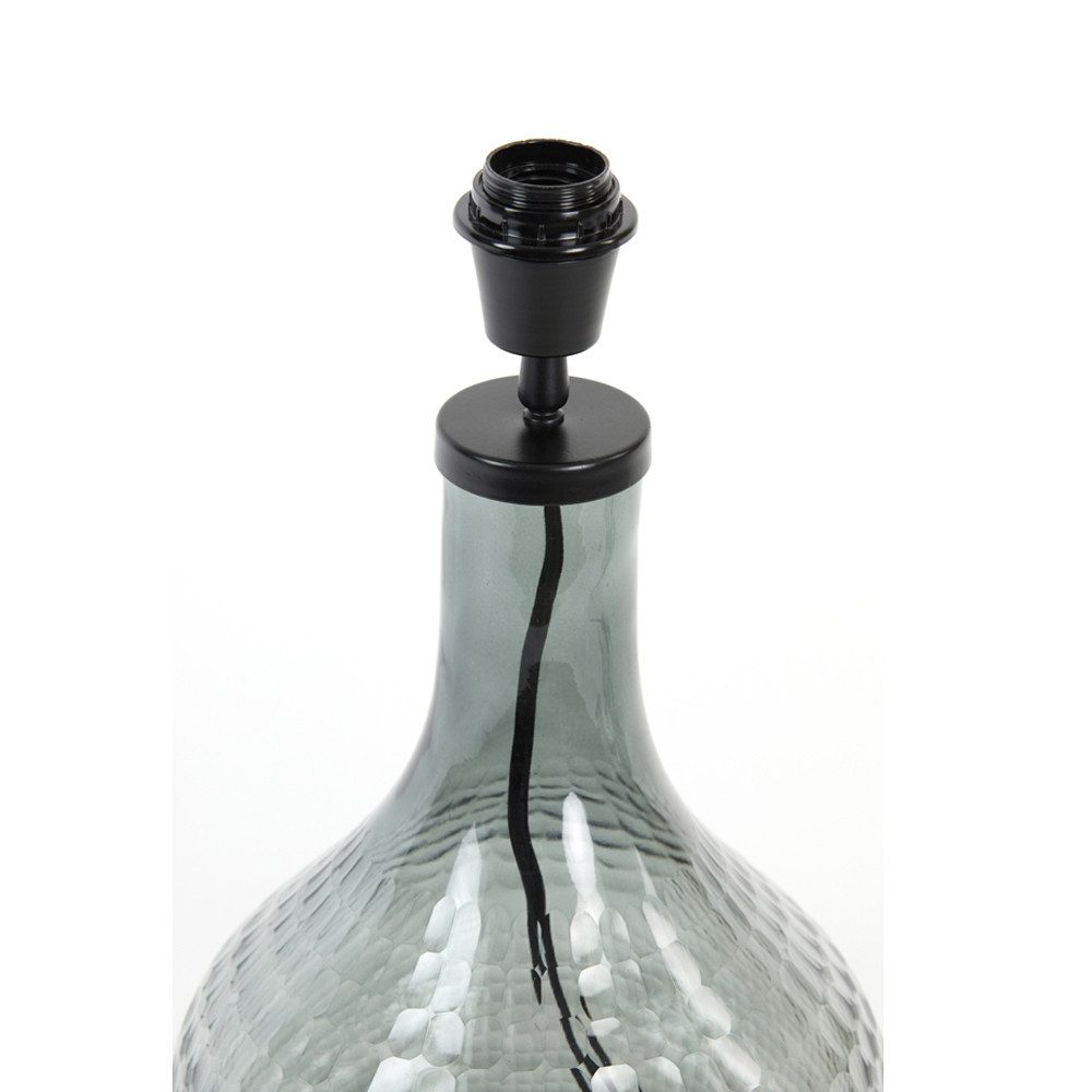 Light & Living Tischleuchte Lampenfuß MAEKO Light & Living Tischleuchte Ø25x42 cm Rauchglas Grau, Leuchtmittel nicht enthalten