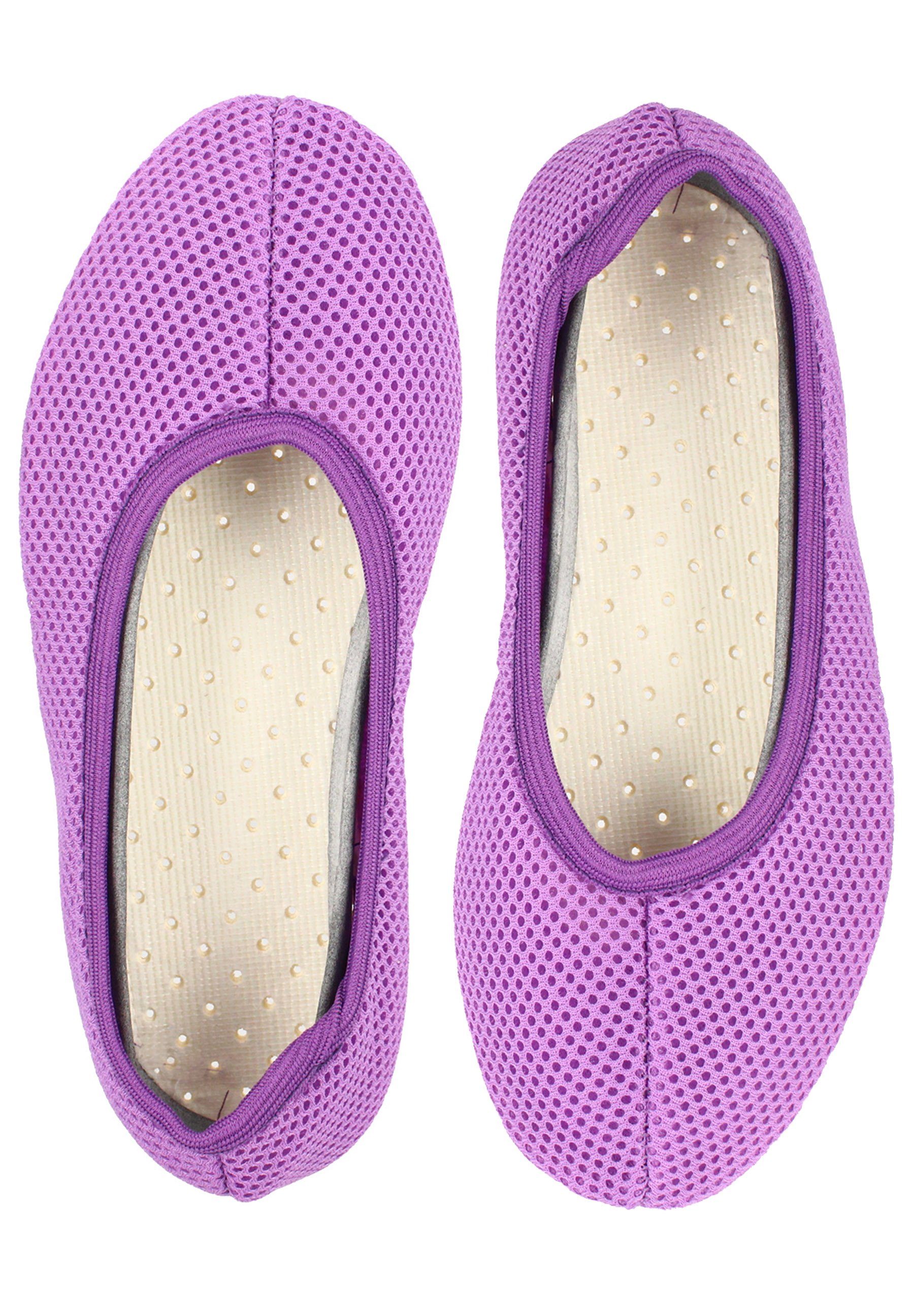 Schläppchen AirBecks Mesh mit atmungsaktiver Sohle Gymnastikschuh