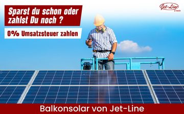 Jet-Line Solaranlage Balkonsolaranlage 830W Module 800W/600W Wechselric
