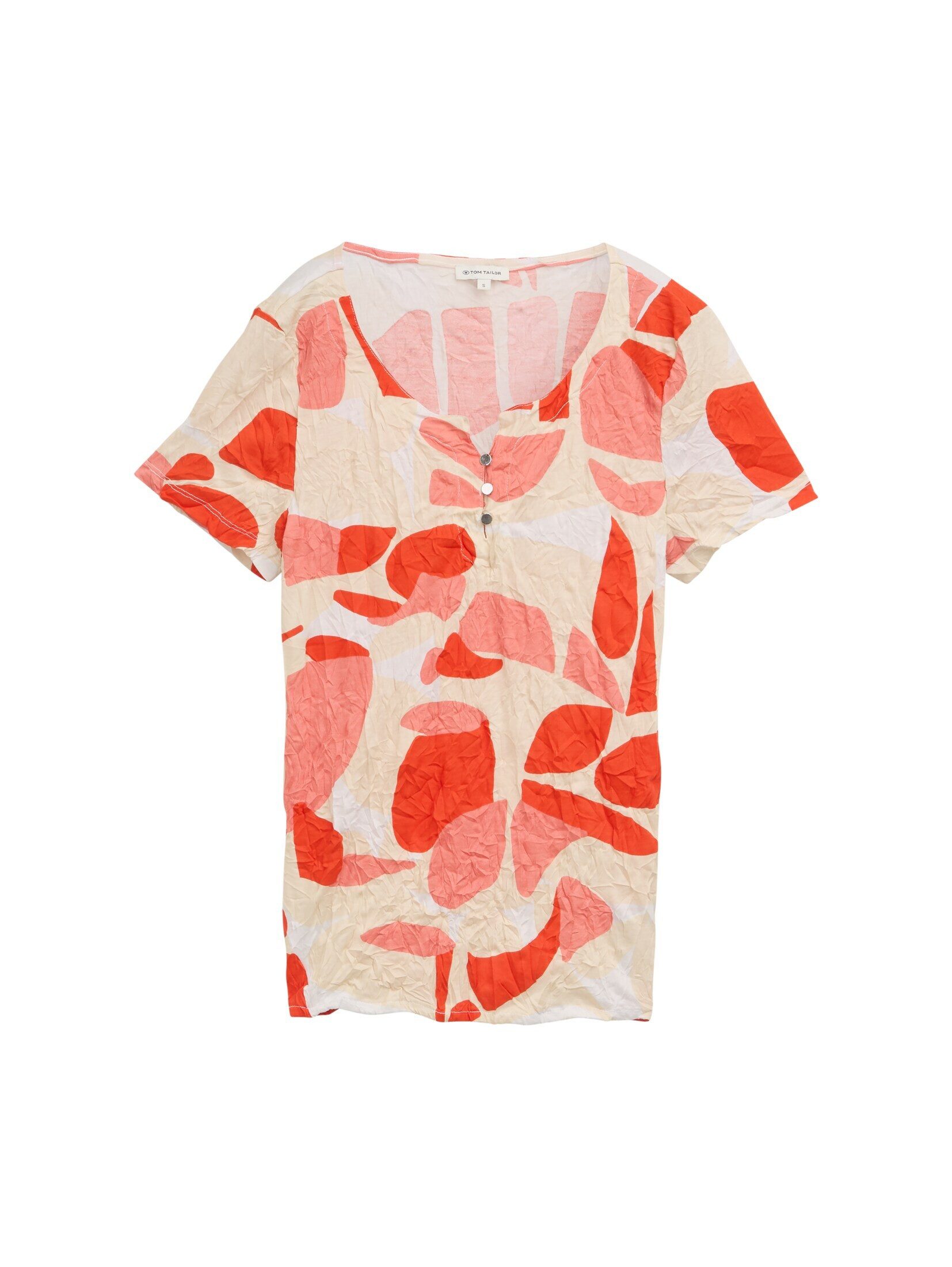 TOM TAILOR T-Shirt mit All-Over Print günstig online kaufen