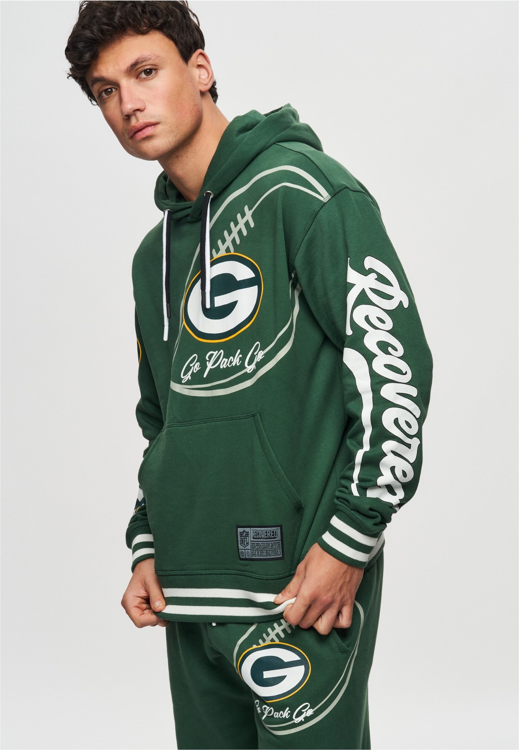 Recovered Kapuzensweatshirt NFL Packers Go Pack Go im zeitlosen Design