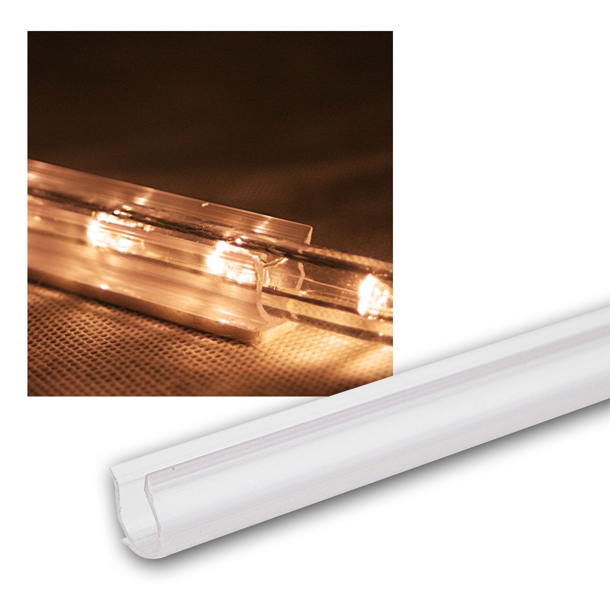 STAR TRADING Halter 10er Pack Befestigungs-Schienen für Lichtschlauch