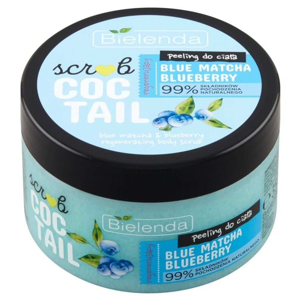 Bielenda Körperpeeling Scrub Coctail Körperpeeling regenerierend Blue Matcha
