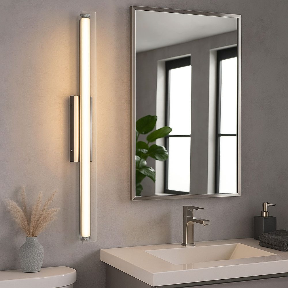 Briloner Leuchten LED Wandleuchte, LED-Leuchtmittel fest verbaut, Warmweiß, Neutralweiß, Farbwechsel, Wandleuchte Spiegellampe Badezimmerlampe dimmer LED