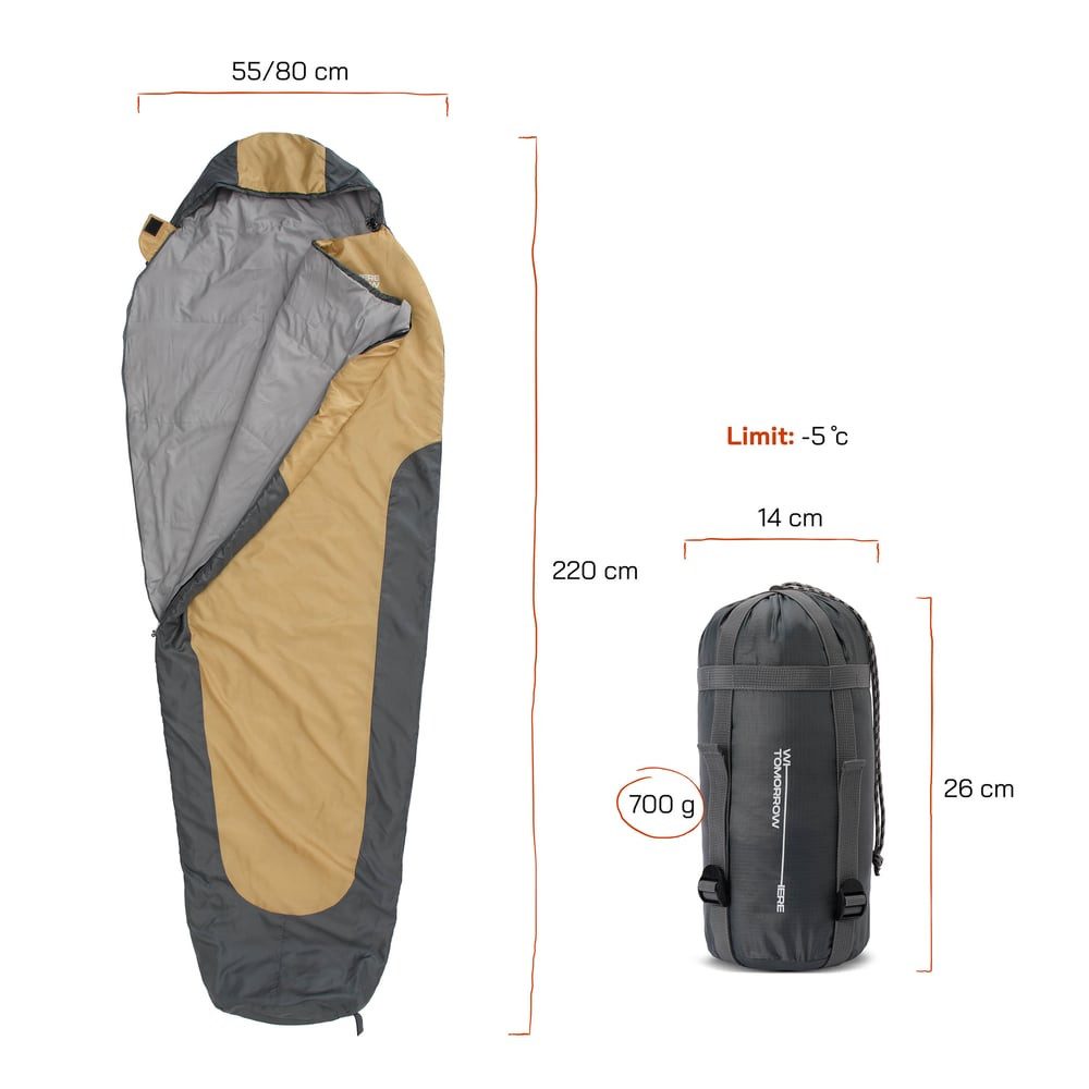 Lumaland Mumienschlafsack Where Tomorrow Camping Schlafsack Small & Light, günstig online kaufen