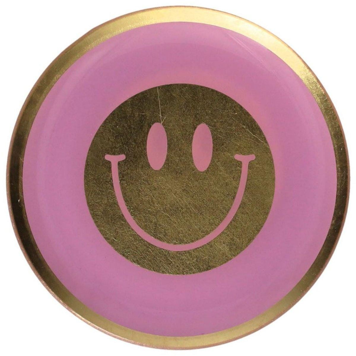 Giftcompany Dekoteller Glasteller Love Plates Lachendes Gesicht (13cm)