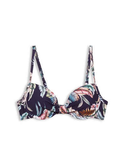Esprit Bügel-Bikini-Top »Recycelt: Bügel-Top mit floralem Print«