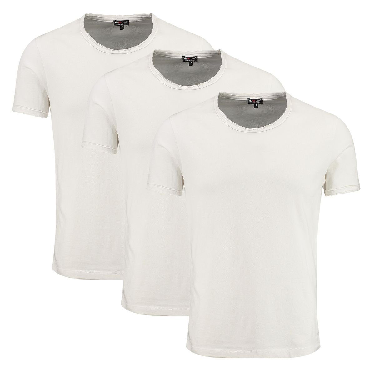 Key Largo T-Shirt Freeze vintage Look uni Basic MT00500 Rundhalsauschnitt u günstig online kaufen