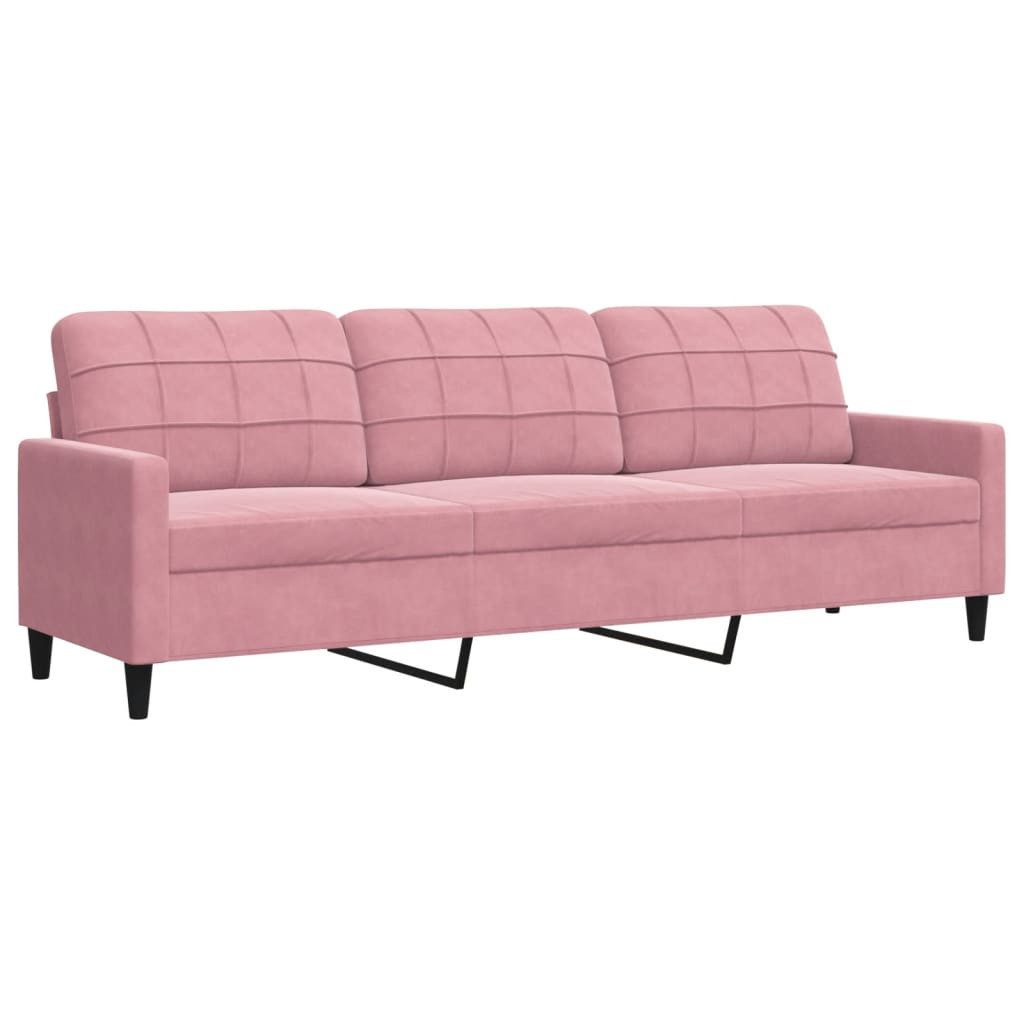 vidaXL Sofa 3-Sitzer-Sofa Rosa 210 cm günstig online kaufen
