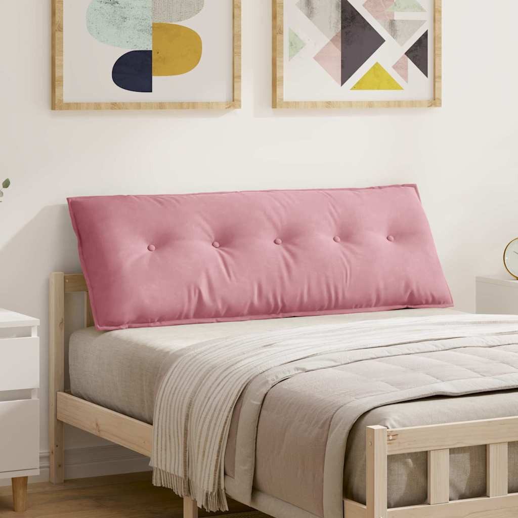 vidaXL Rückenkissen Rücken Kissen Rosa 140 x 50 cm Cordstoff, 1-tlg.