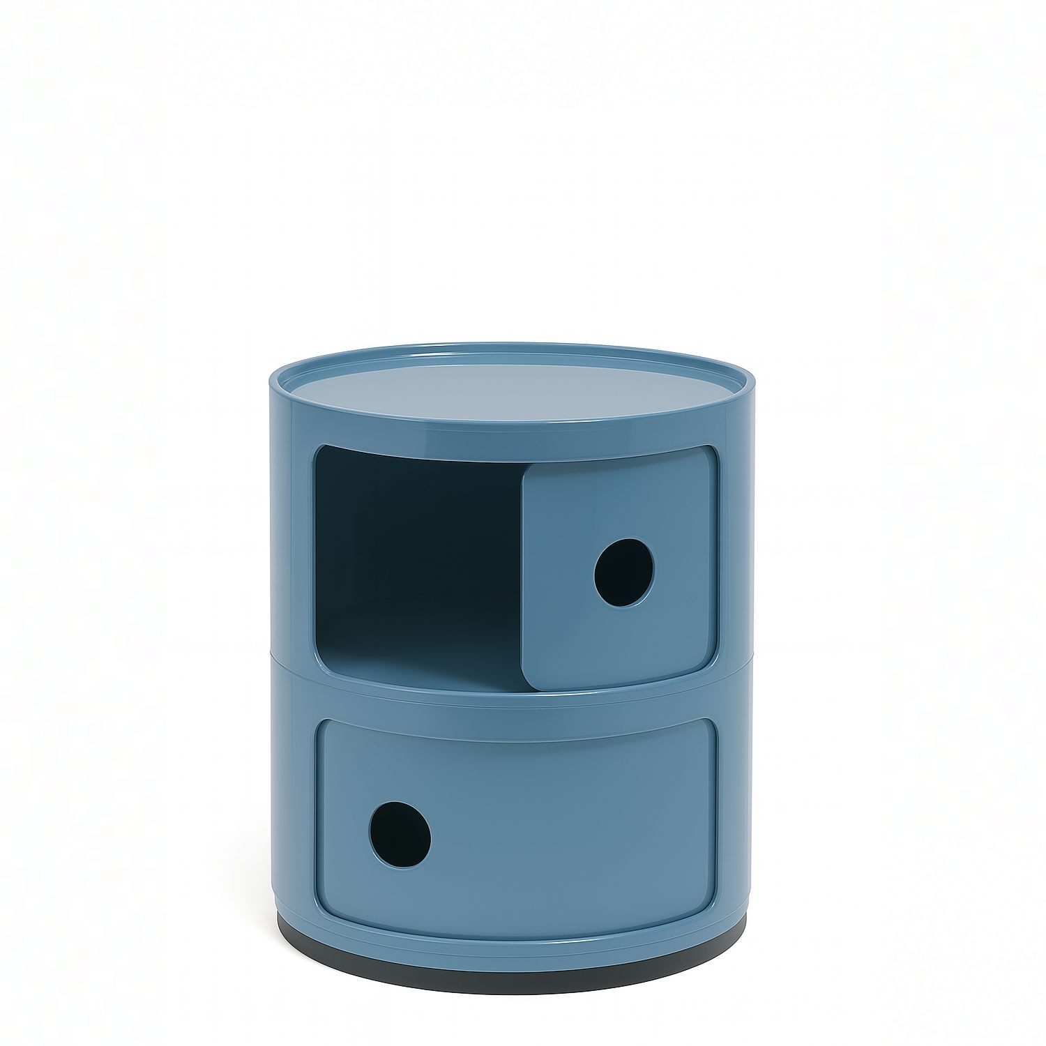 Kartell Container Componibili mit zwei Fächern Hellblau
