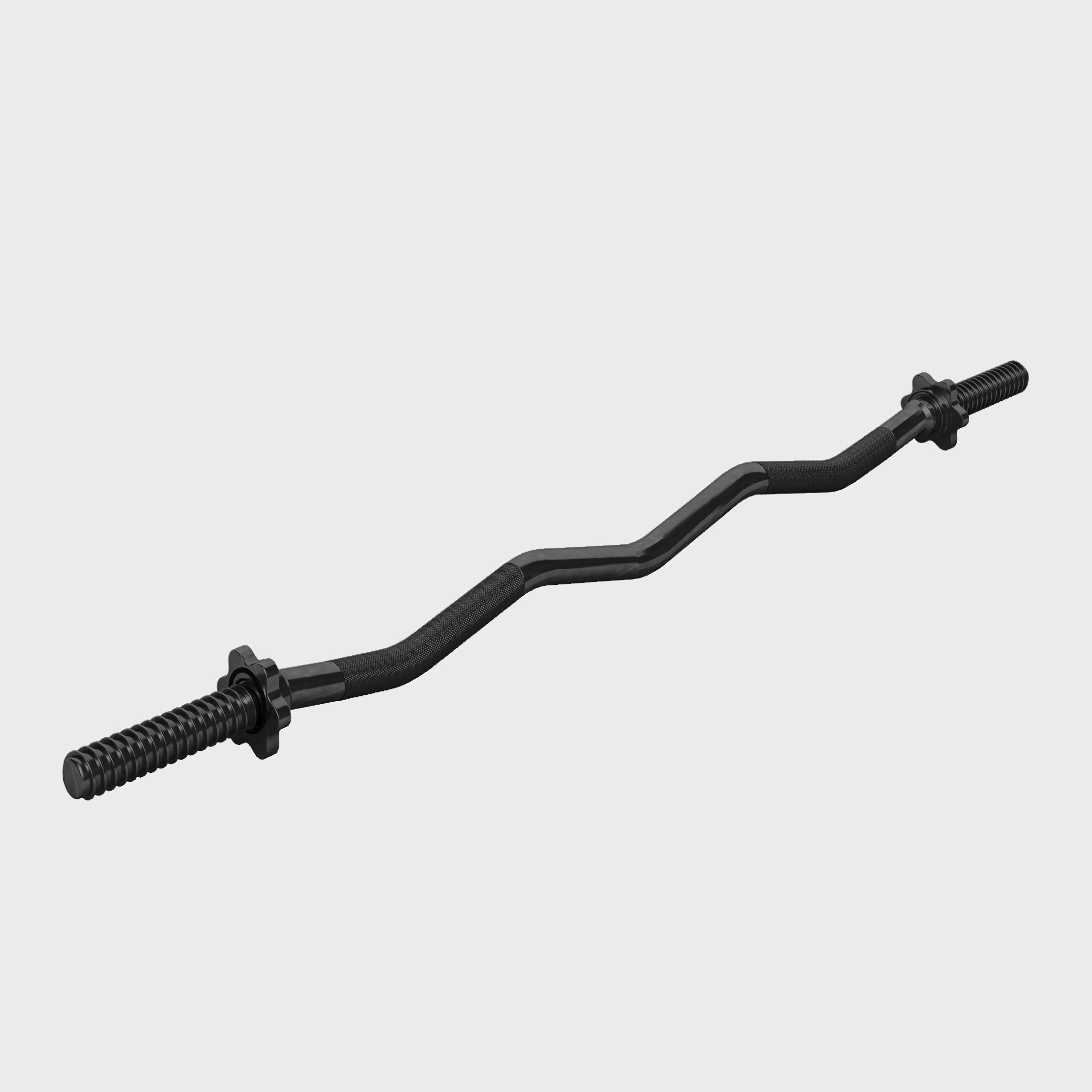 GORILLA SPORTS Langhantelstange SZ-Curlstange 120 cm mit Sternverschluss, 120 cm (3-tlg)