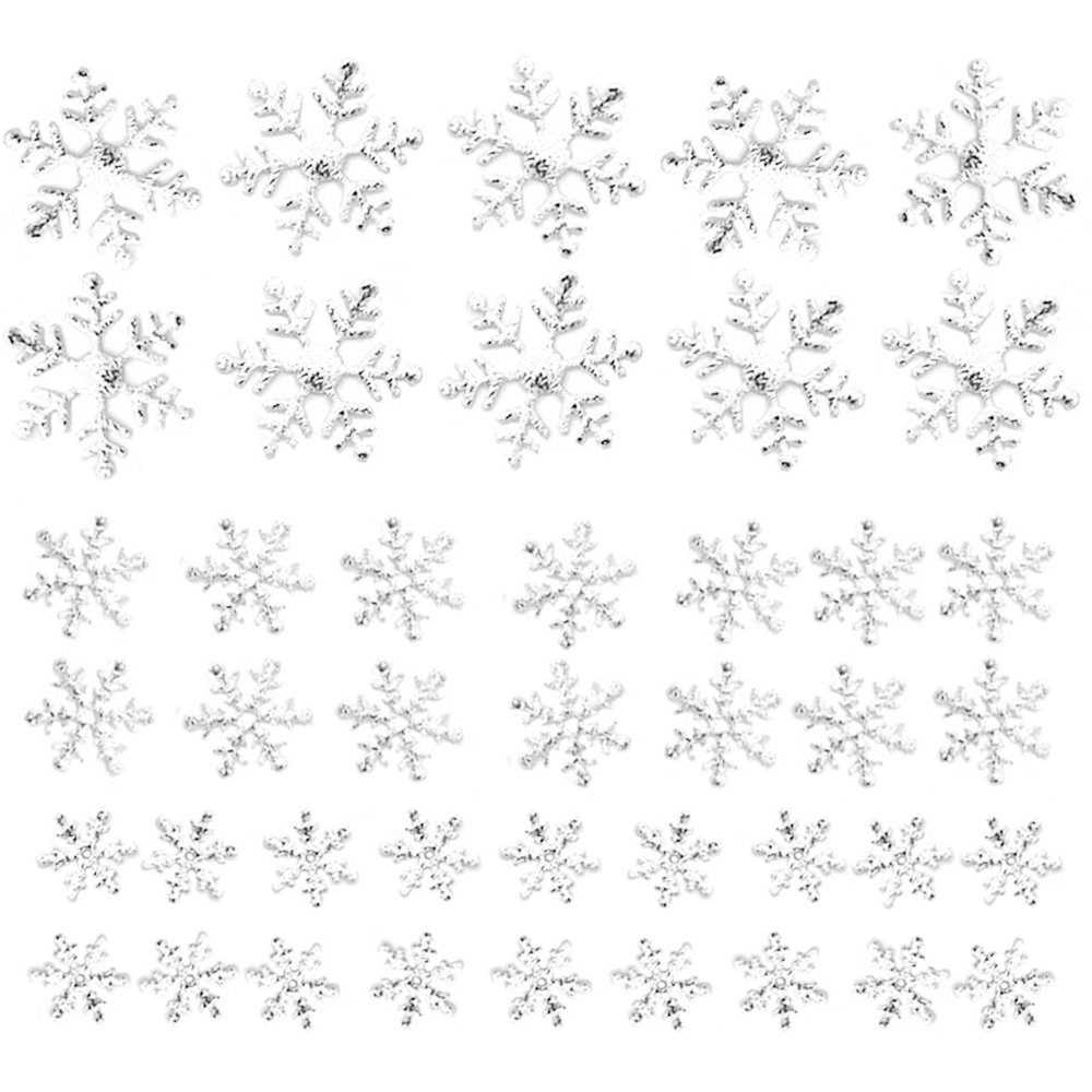 Künstliche Schneeflocken Schneeflocke Flocke Konfetti, GelldG Konfetti 1000PCS Weiß