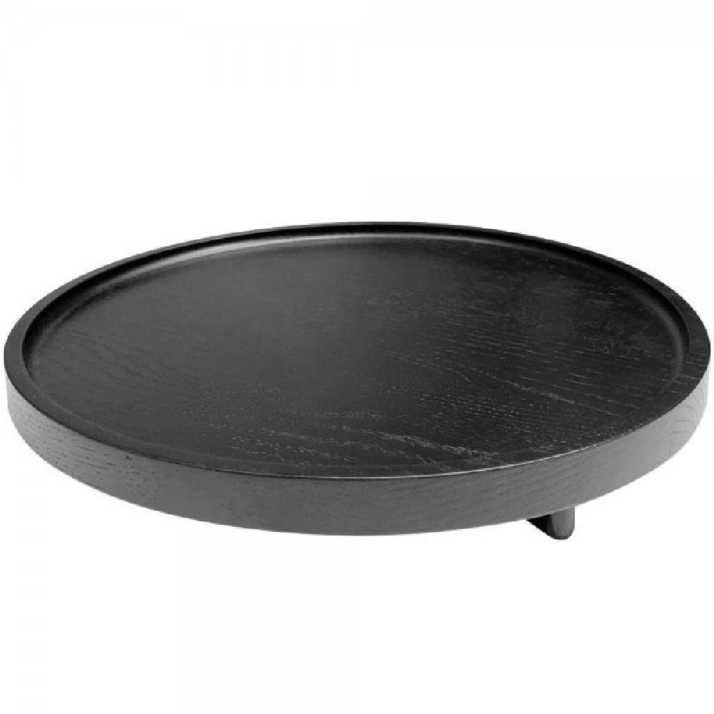 Novoform Tablett Design Dekotablett Elevate Eiche Black Stained (30cm) (Groß)