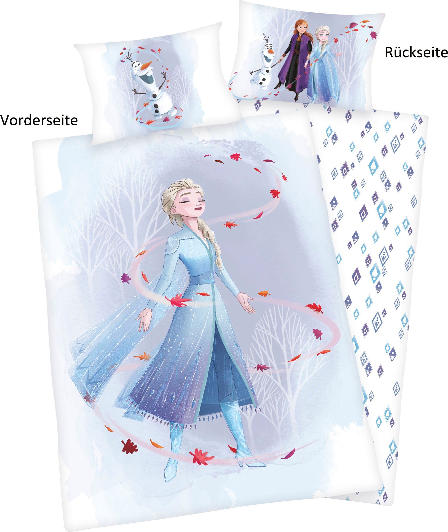 Disney Babybettwäsche Disney´s Eiskönign, Flanell, mit liebevollem Motiv