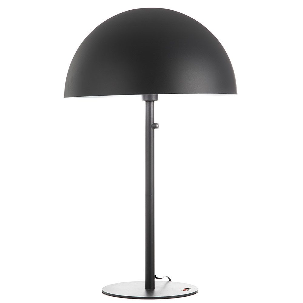 NOWA Tischleuchte, Leuchtmittel nicht inklusive, Tischlampe Tischleuchte Nachttischlampe Beistelllampe schwarz H 73 cm