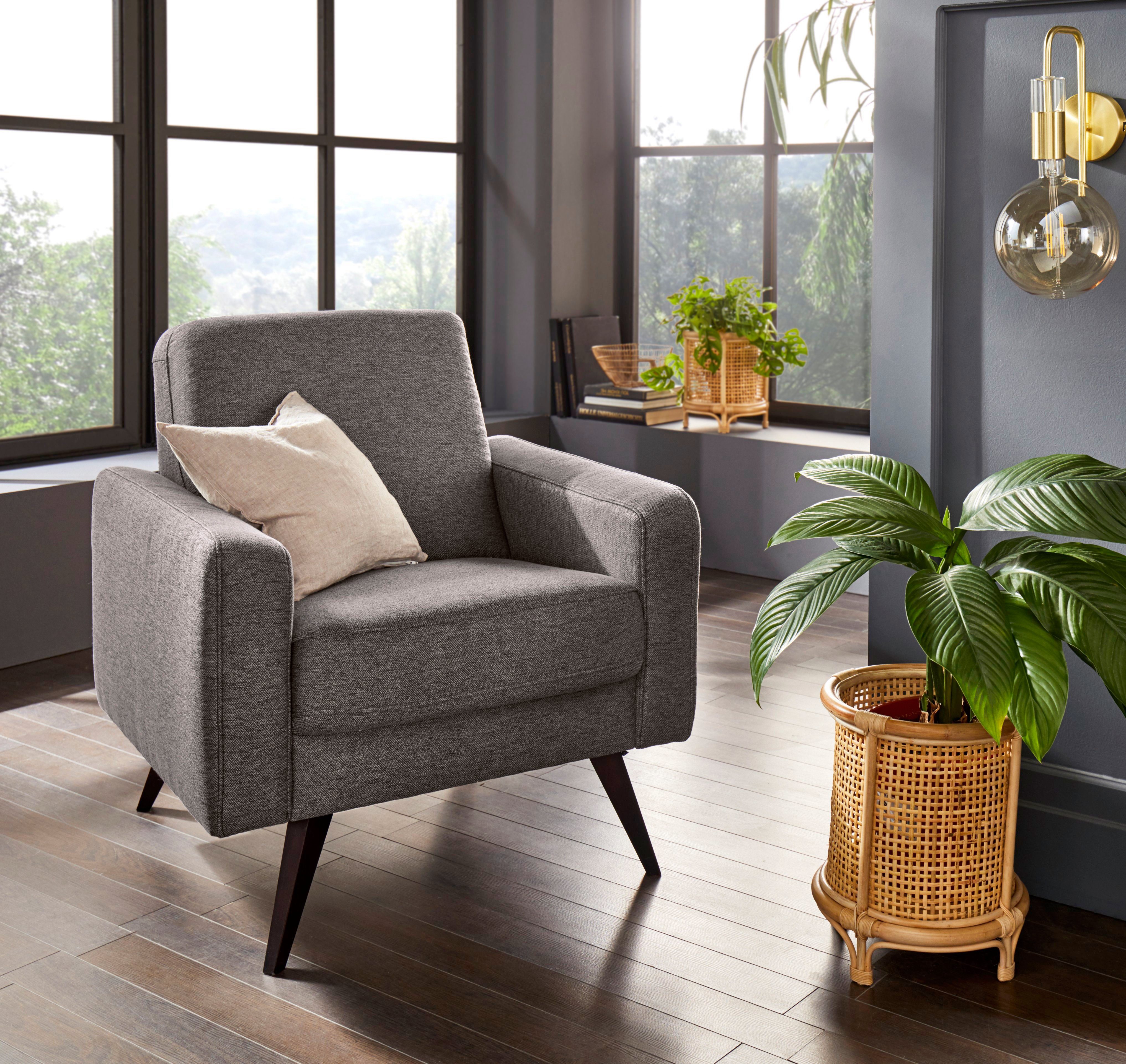 exxpo - sofa fashion Sessel Samso, Loungesessel mit tollem Sitzkomfort, Komfortsitzhöhe 49cm