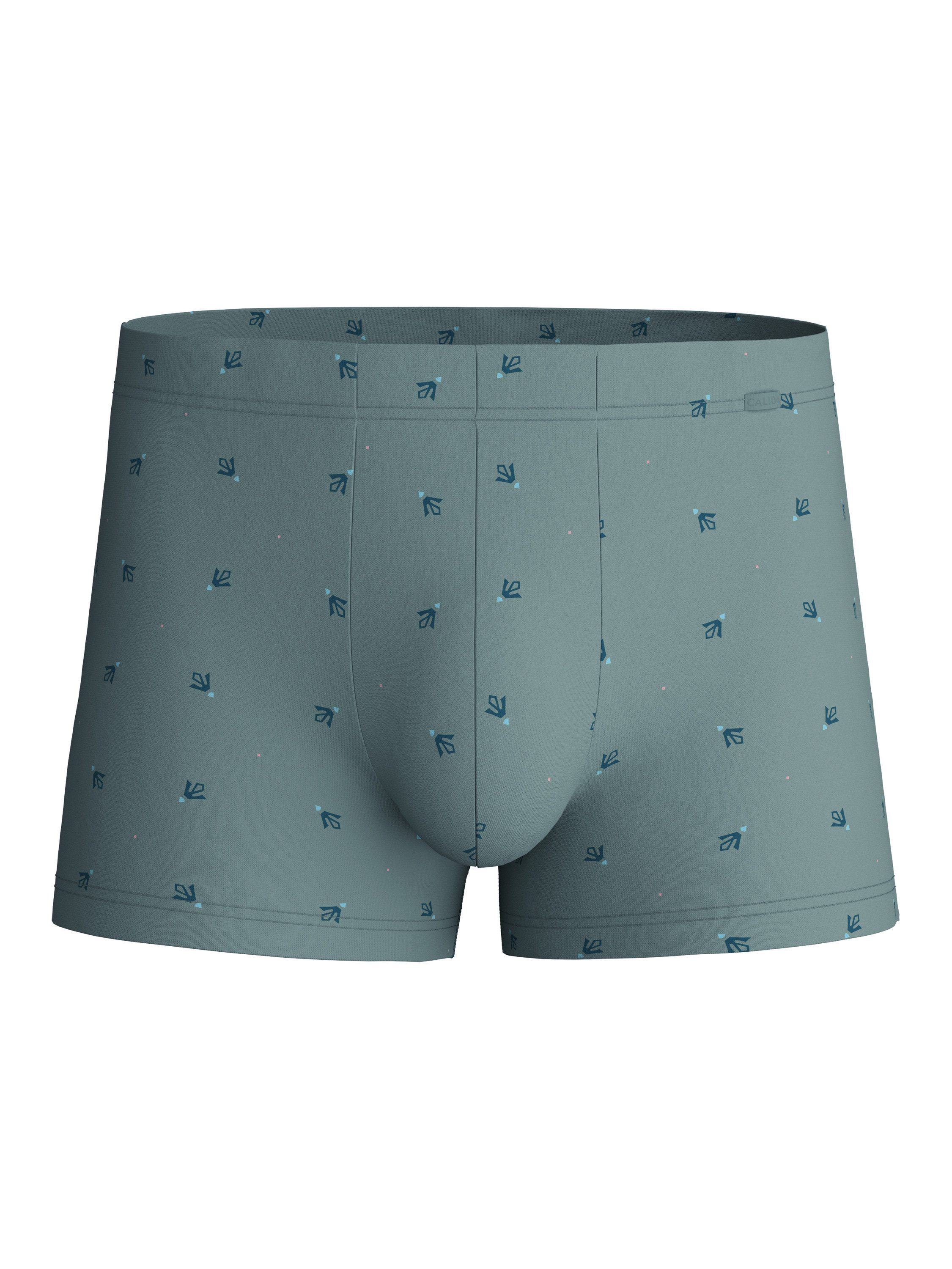 CALIDA Boxer Grafic Cotton Herren (1-St) aus 100% hochwertiger Baumwolle, mit stoffüberzogenem Gummibund