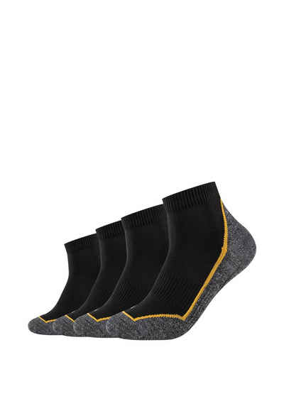 Camano Socken »Compression Sport« (4-Paar) mit verstärktem Fersen- und Zehenbereich