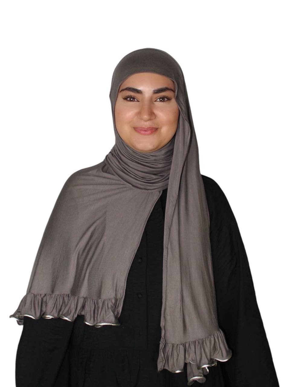 Aymasal Kopftuch Premium Jersey Hijab mit Wellen Wellenhijab Kopftuch Schal günstig online kaufen