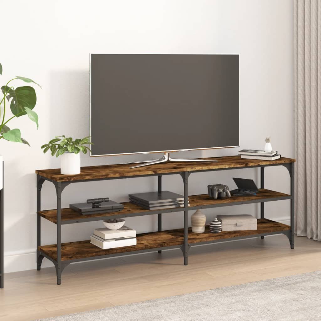 furnicato TV-Schrank Räuchereiche 140x30x50 cm Holzwerkstoff