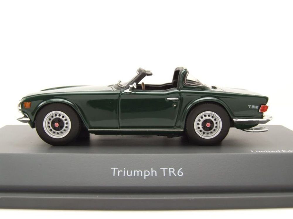 Schuco Modellauto Triumph TR6 offenes Surrey Top 1968 british racing green, Maßstab 1:43